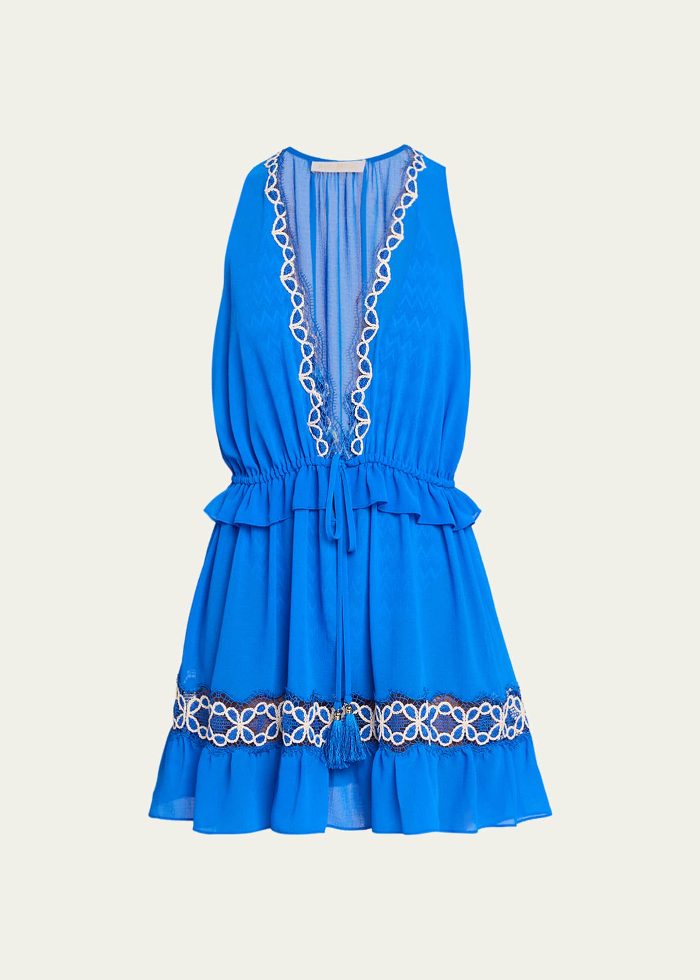 ramy brook drop waist dress Ramy Brook Clarinda Drop-Waist Mini Dress