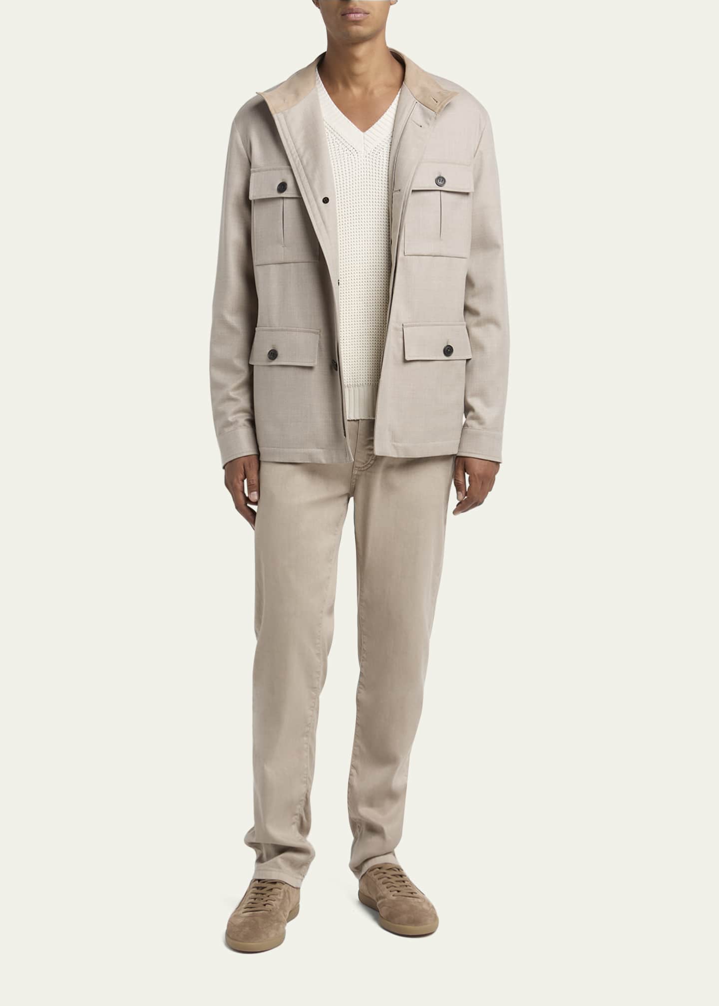ZEGNA Men's Wool Field Jacket - Bergdorf Goodman