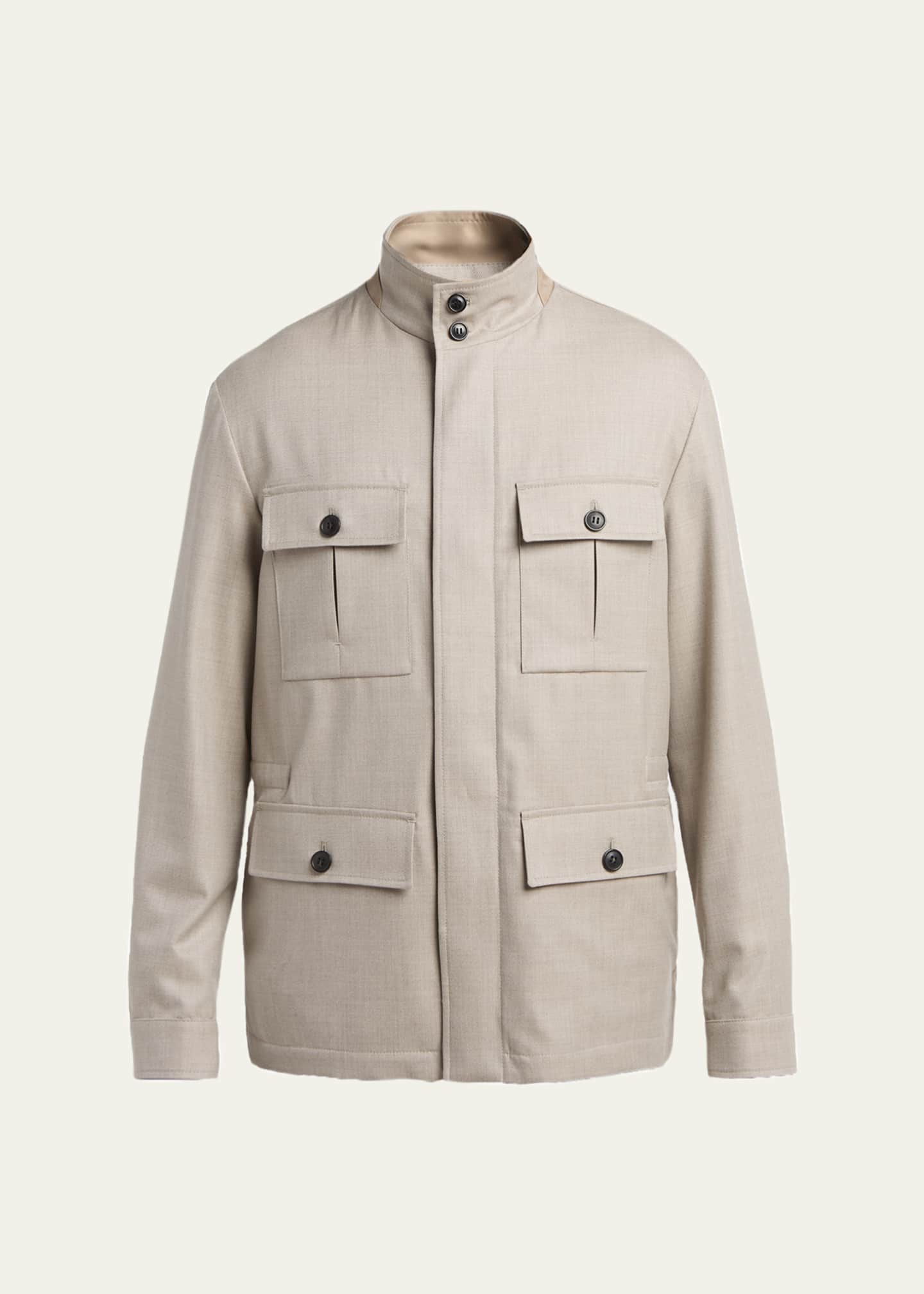 ZEGNA Men's Wool Field Jacket - Bergdorf Goodman