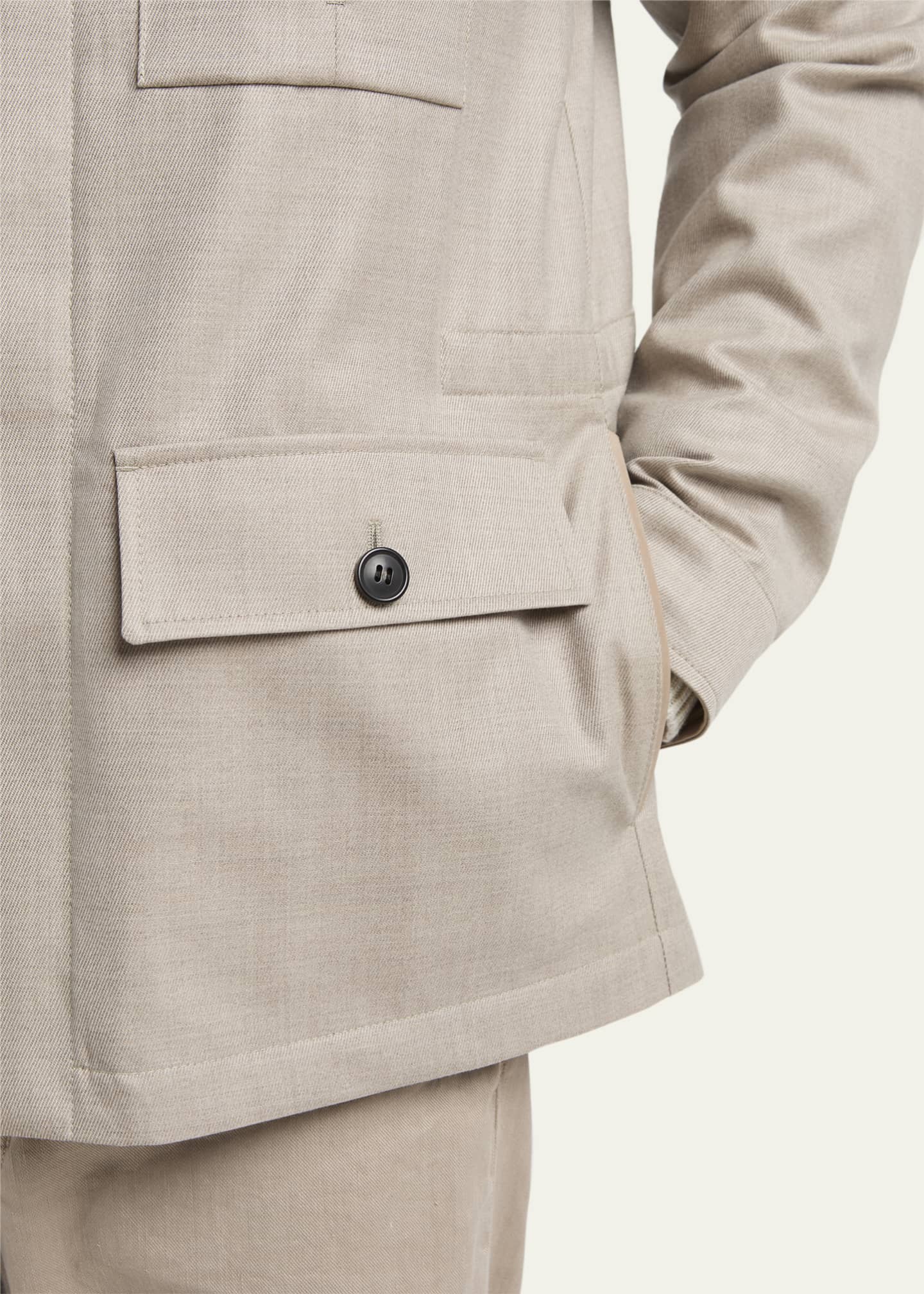 ZEGNA Men's Wool Field Jacket - Bergdorf Goodman