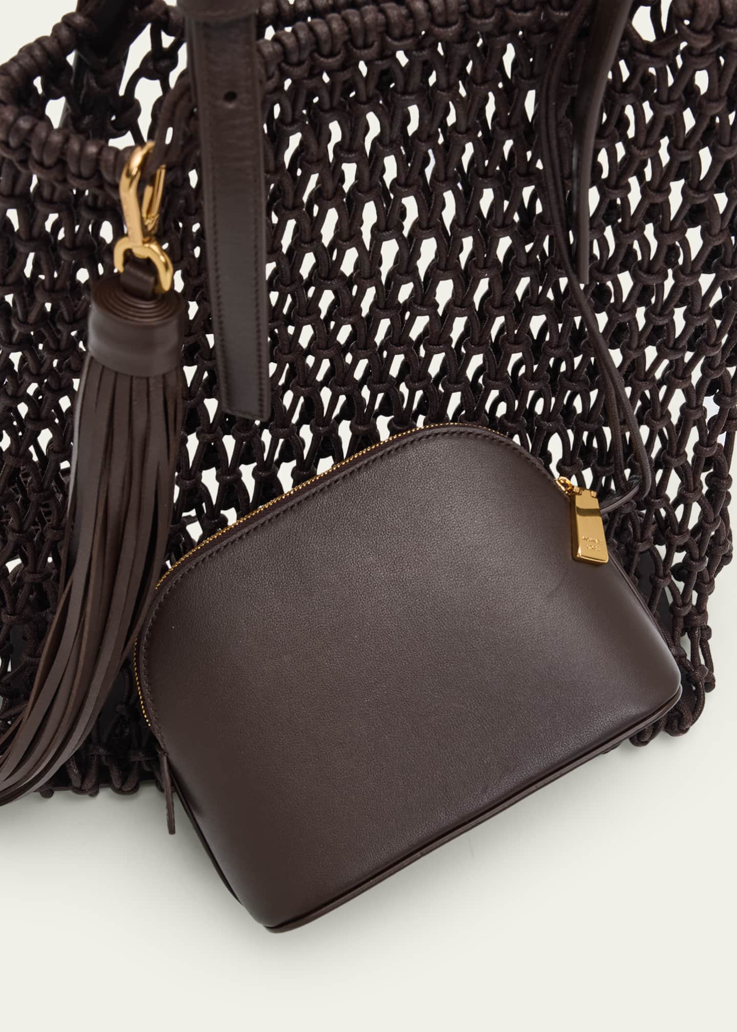 Michael Kors Loli Cotton Macrame Shoulder Bag - Bergdorf Goodman