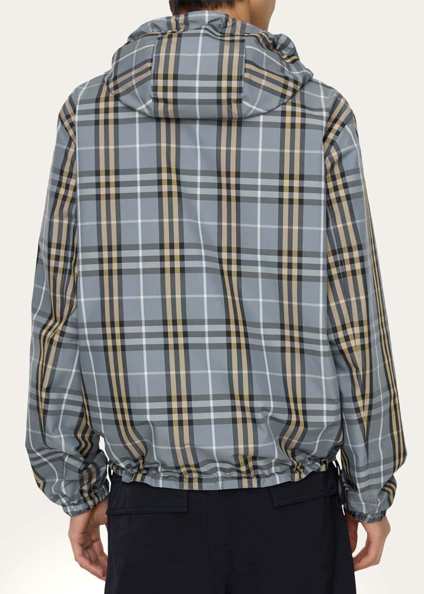 Burberry Men's Reversible Check Hooded Jacket - Bergdorf Goodman