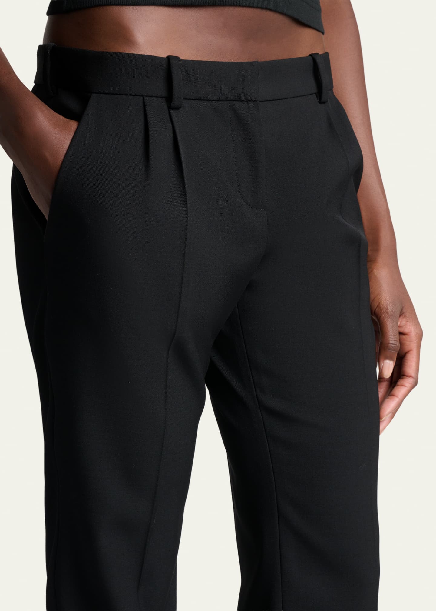 パンツ BALENCIAGA 17AW Utility Slim Leg Pants Balenciaga Low-Rise Slim-Leg Tailored Pants - Bergdorf Goodman