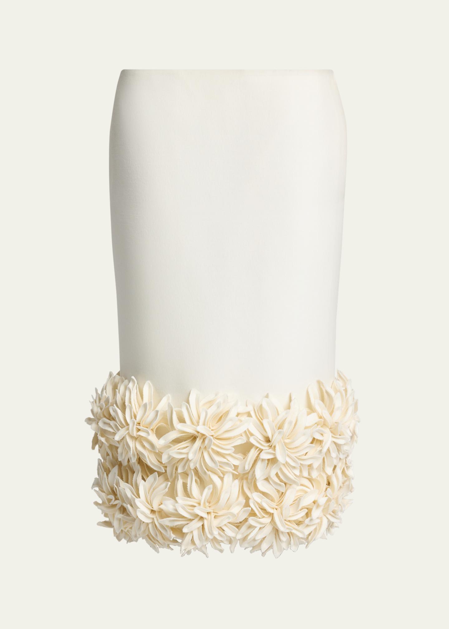 Balenciaga Pointy Flower Midi Pencil Skirt - Bergdorf Goodman