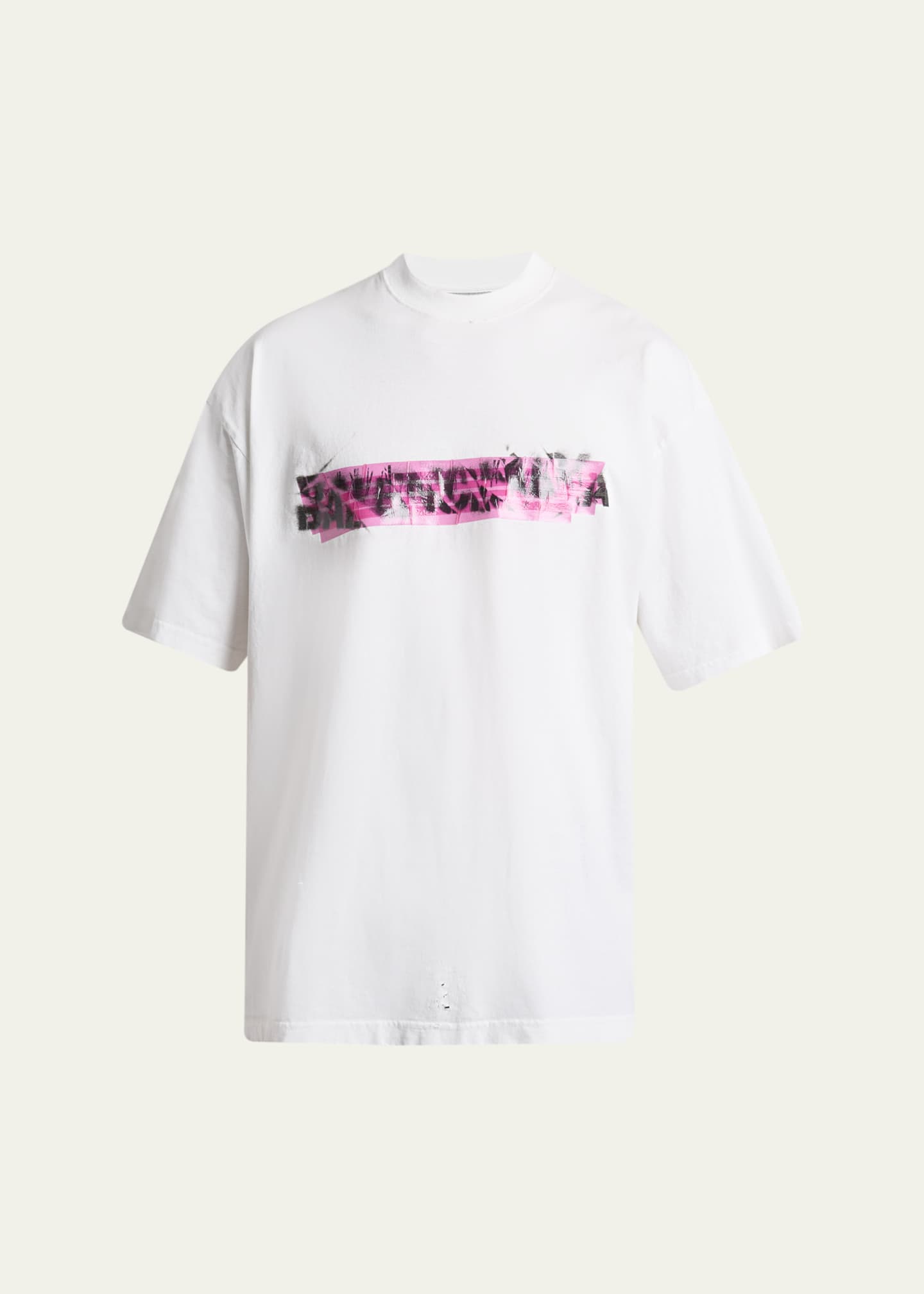 Balenciaga Men's Messy Spray Medium-Fit T-Shirt - Bergdorf Goodman