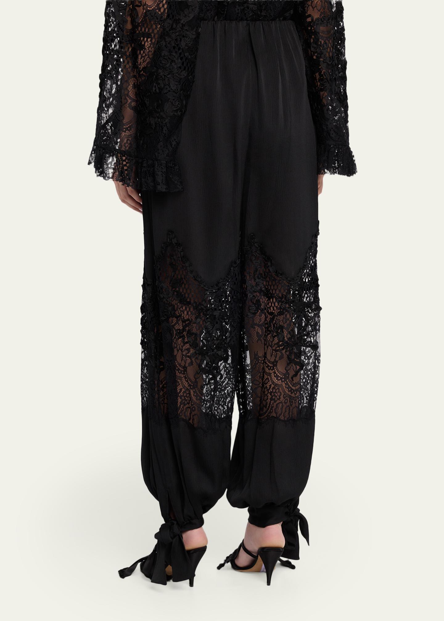 Kobi Halperin Corrine Lace-Inset Balloon Pants - Bergdorf Goodman