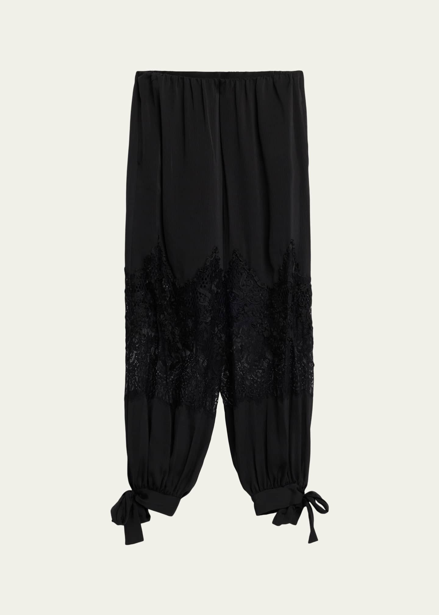 Kobi Halperin Corrine Lace-Inset Balloon Pants - Bergdorf Goodman