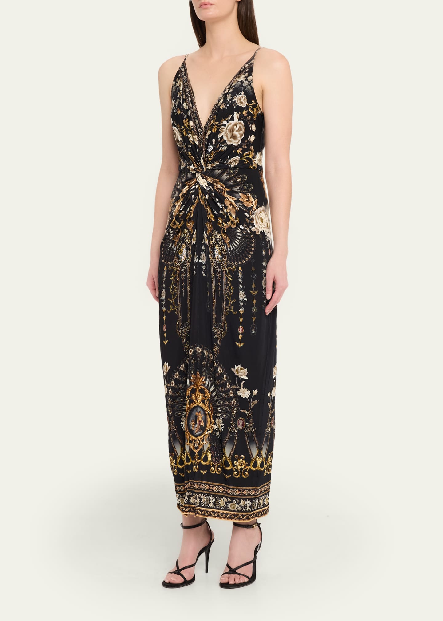 Camilla Flamenco Folklore Strappy Twist-Front Dress - Bergdorf Goodman