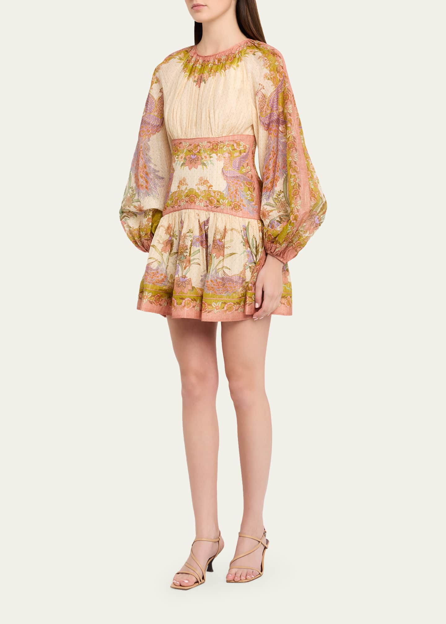 zimmermann mini dresses Coco Lace Tunic Dress Crafted in a lightweight ZIMMERMANN Indra Plunge Mini Dress