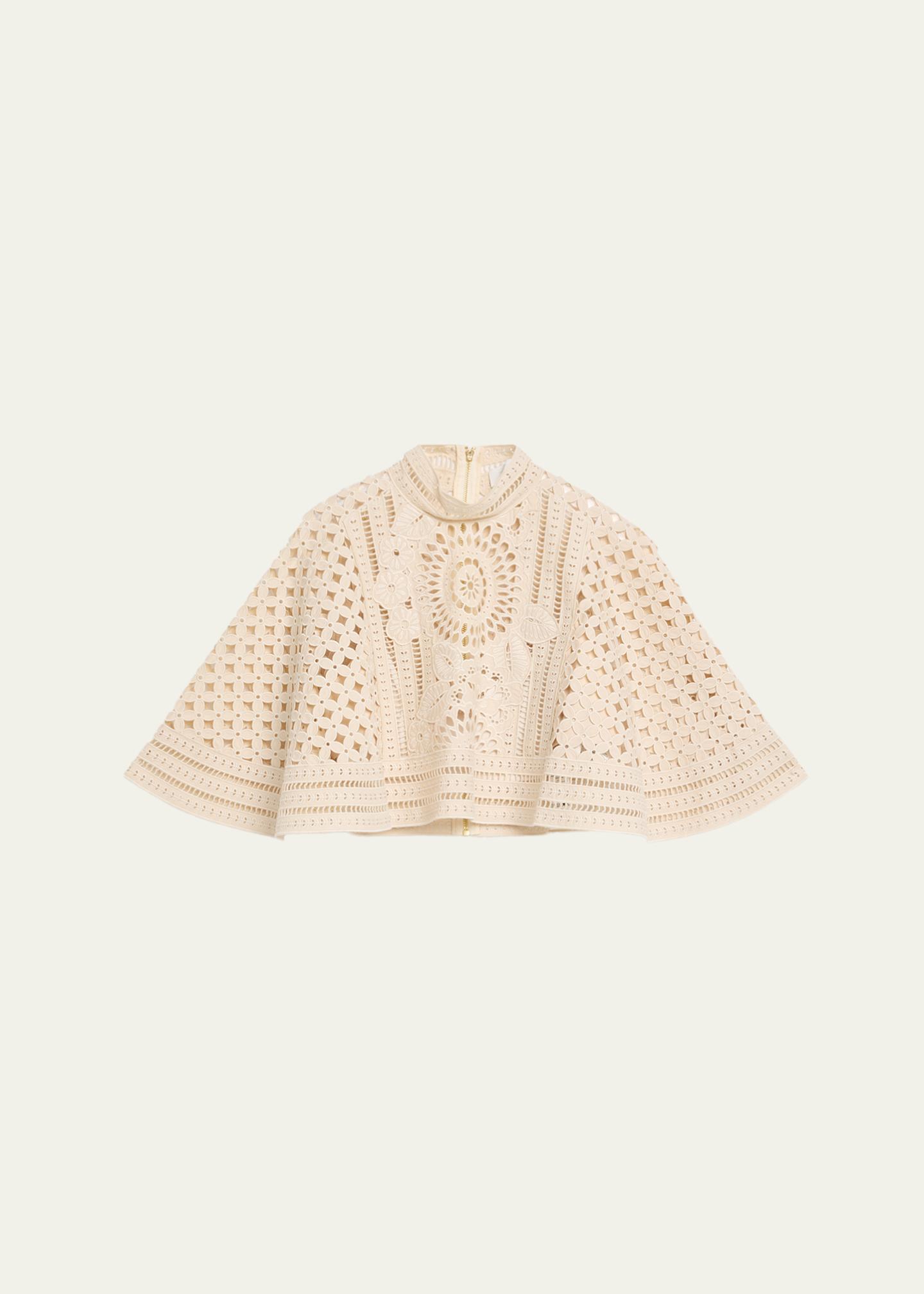 Zimmermann Indra Embroidered Cape - Bergdorf Goodman