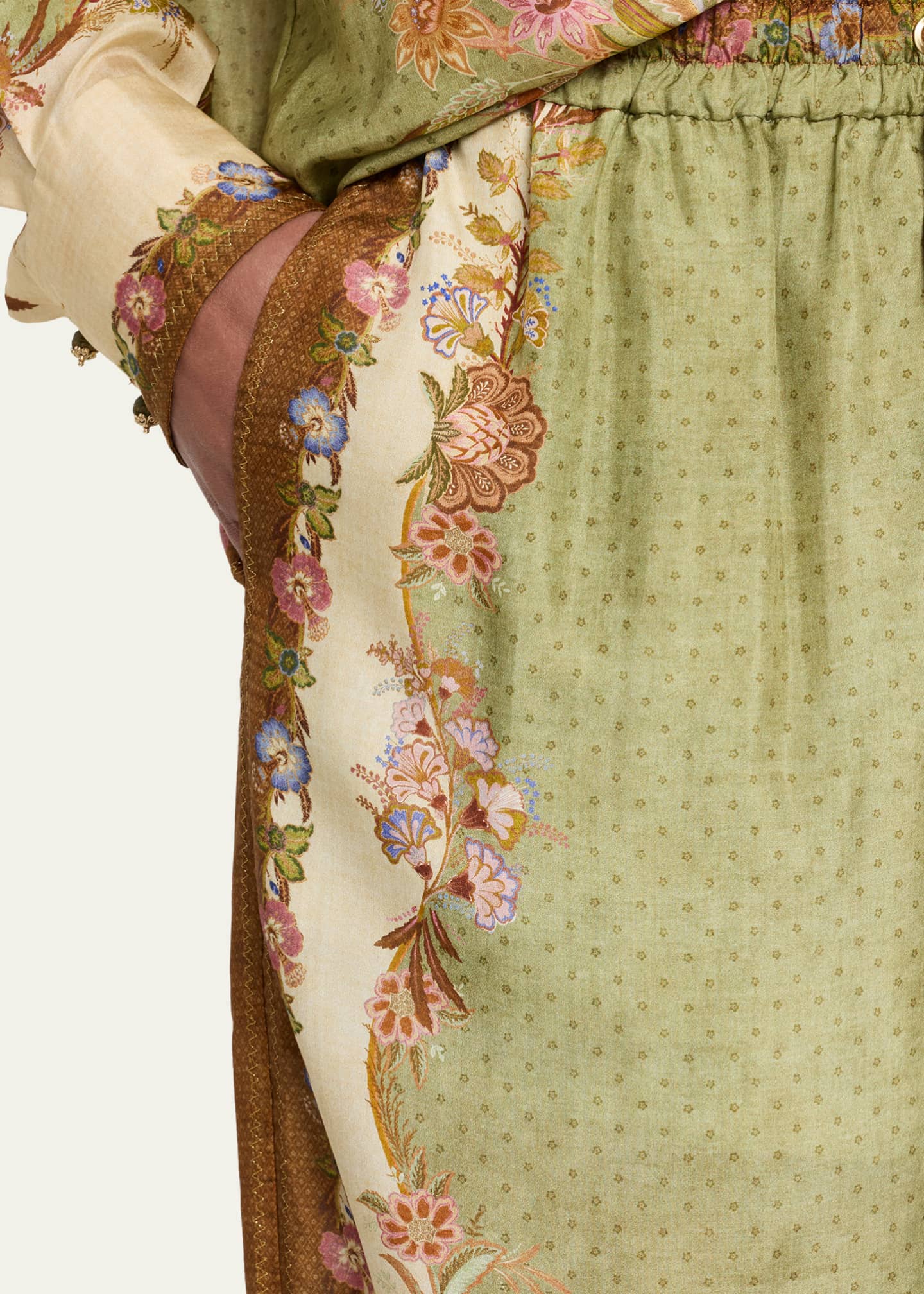 Zimmermann Indra Silk Drawstring Pants - Bergdorf Goodman