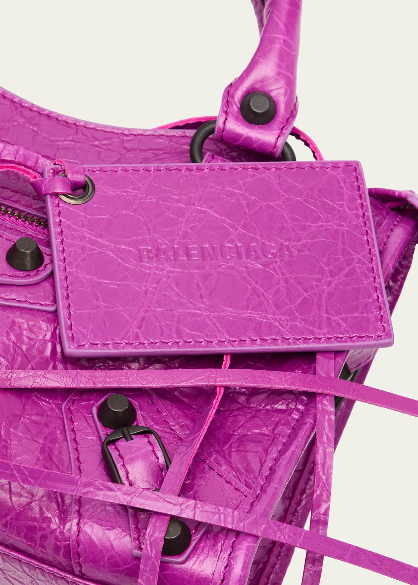 Balenciaga Le City Mini Leather Top-Handle Bag - Bergdorf Goodman