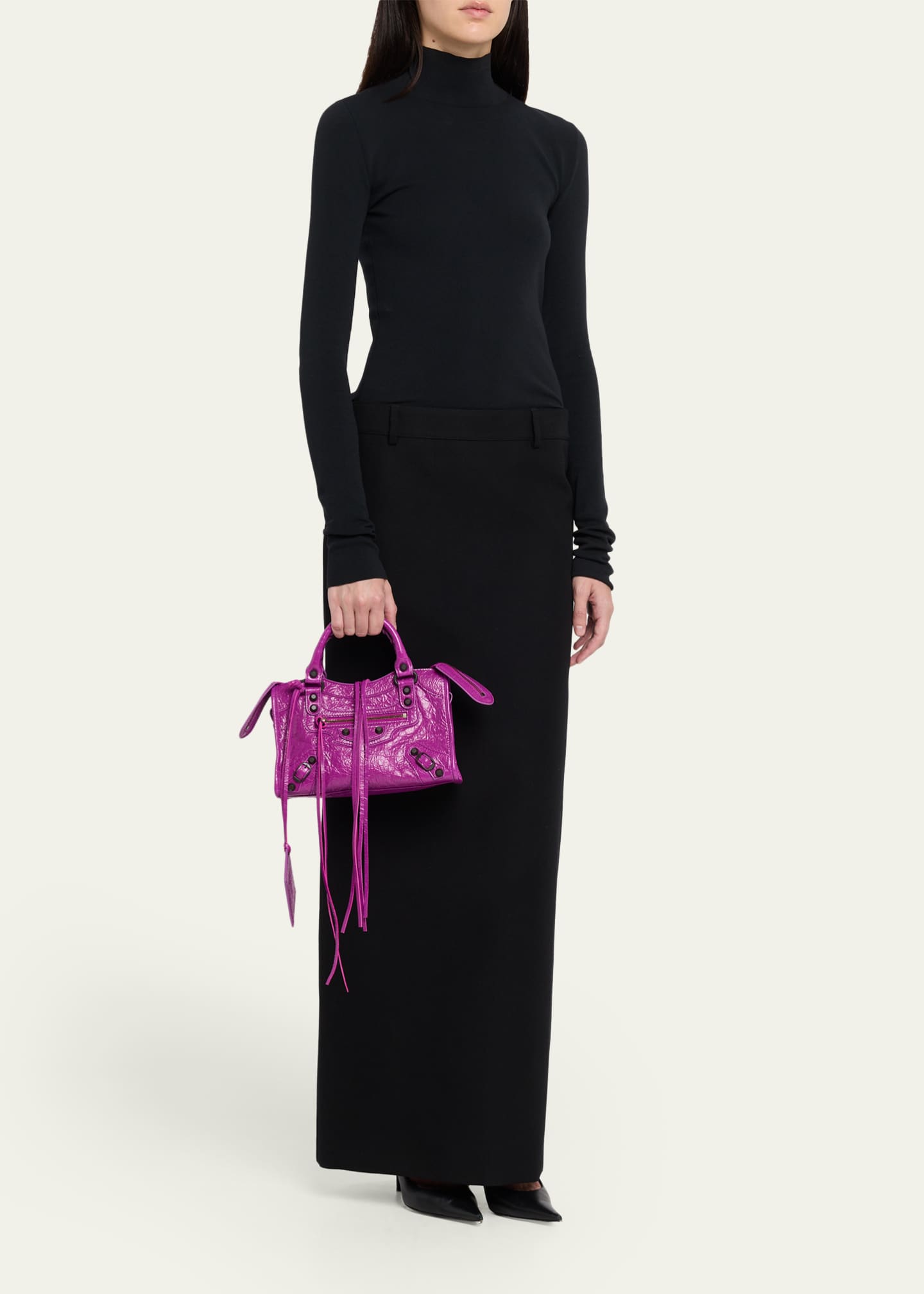 Balenciaga Le City Mini Leather Top-Handle Bag - Bergdorf Goodman