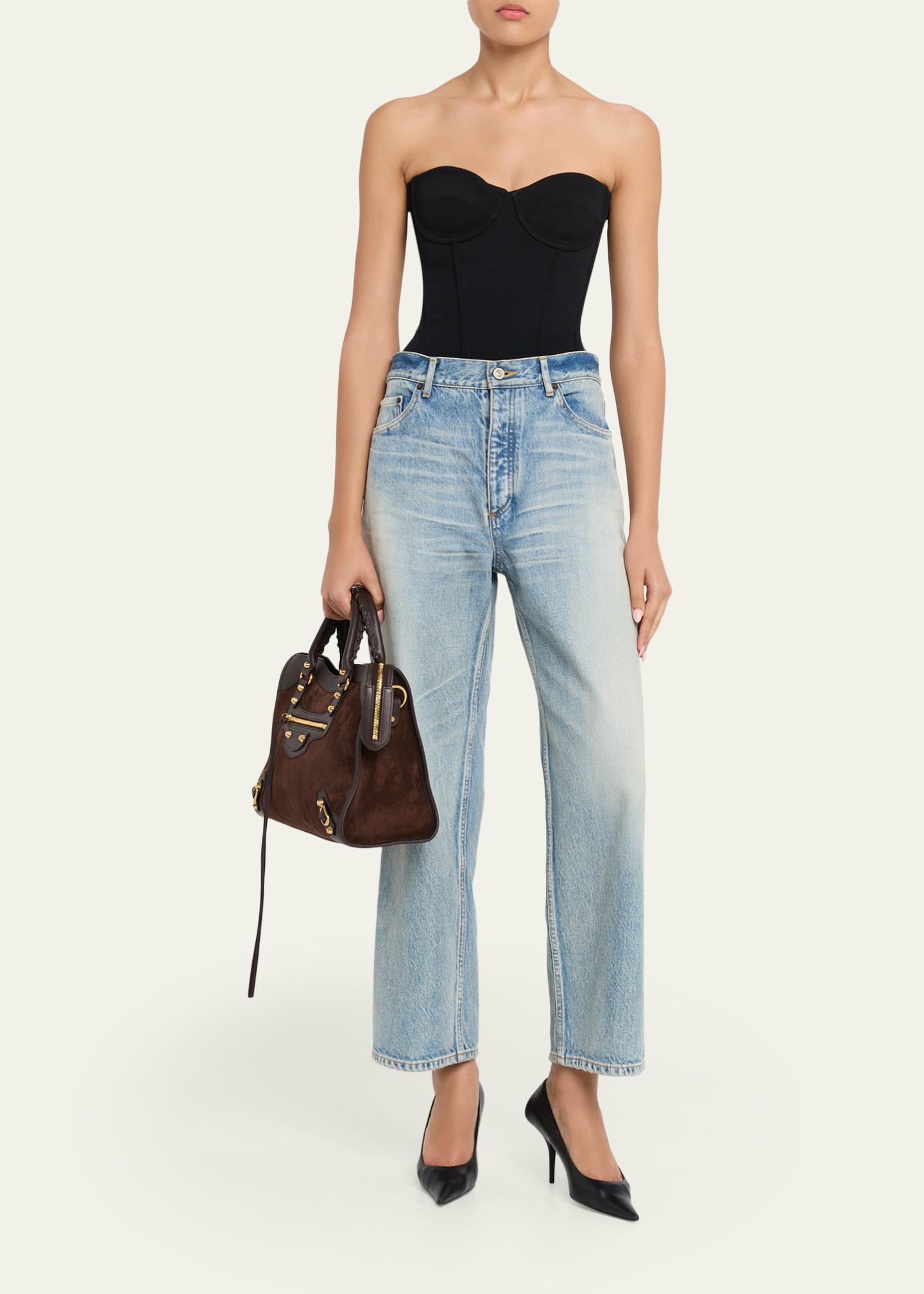 Balenciaga Le City Suede & Leather Top-Handle Bag - Bergdorf Goodman