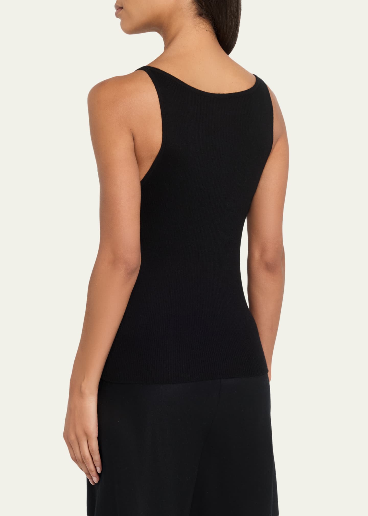 Lisa Yang Lynette Cashmere Rib Scoop-Neck Tank Top - Bergdorf Goodman