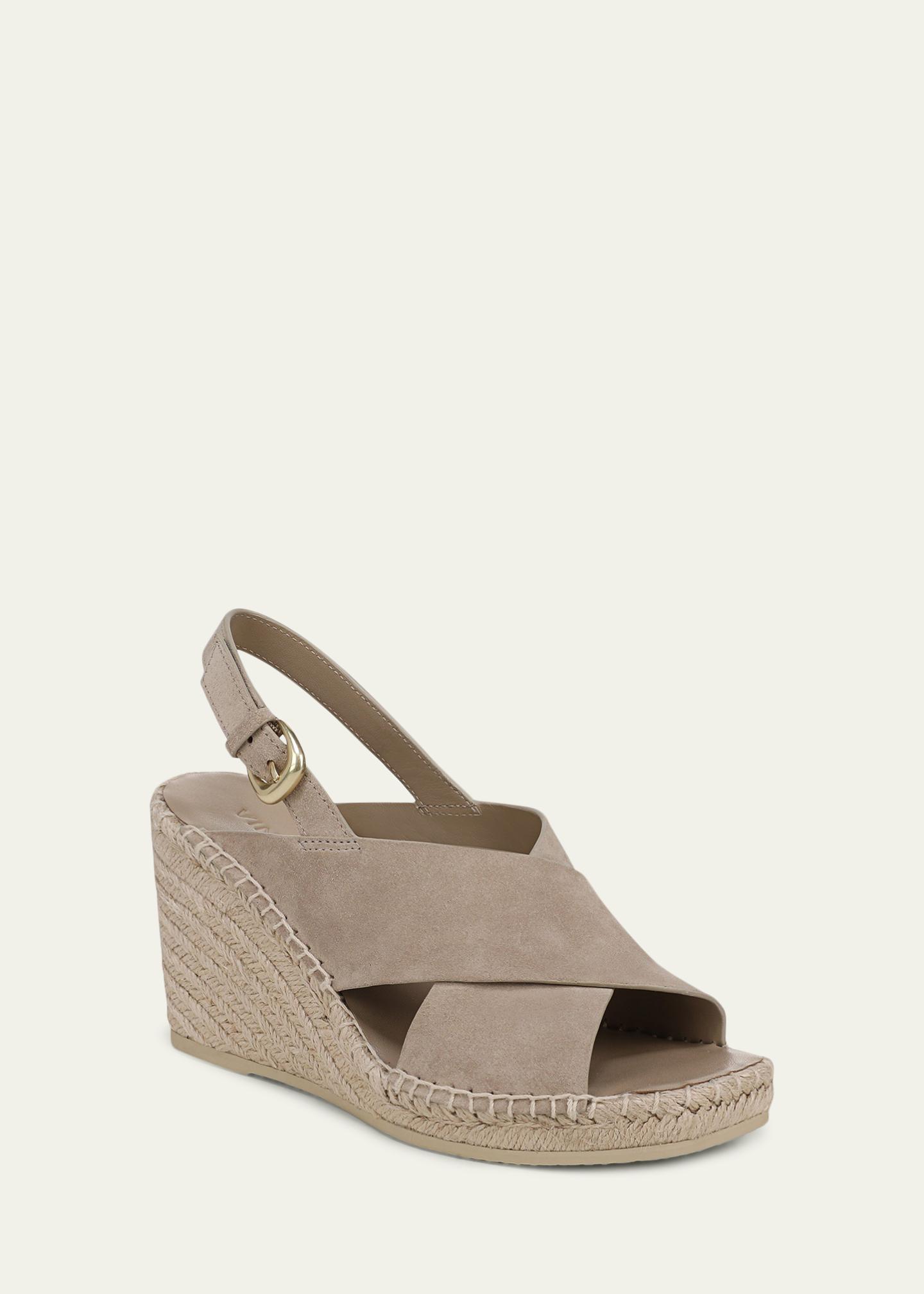 Vince Georgia Suede Espadrille Wedge Sandals - Bergdorf Goodman
