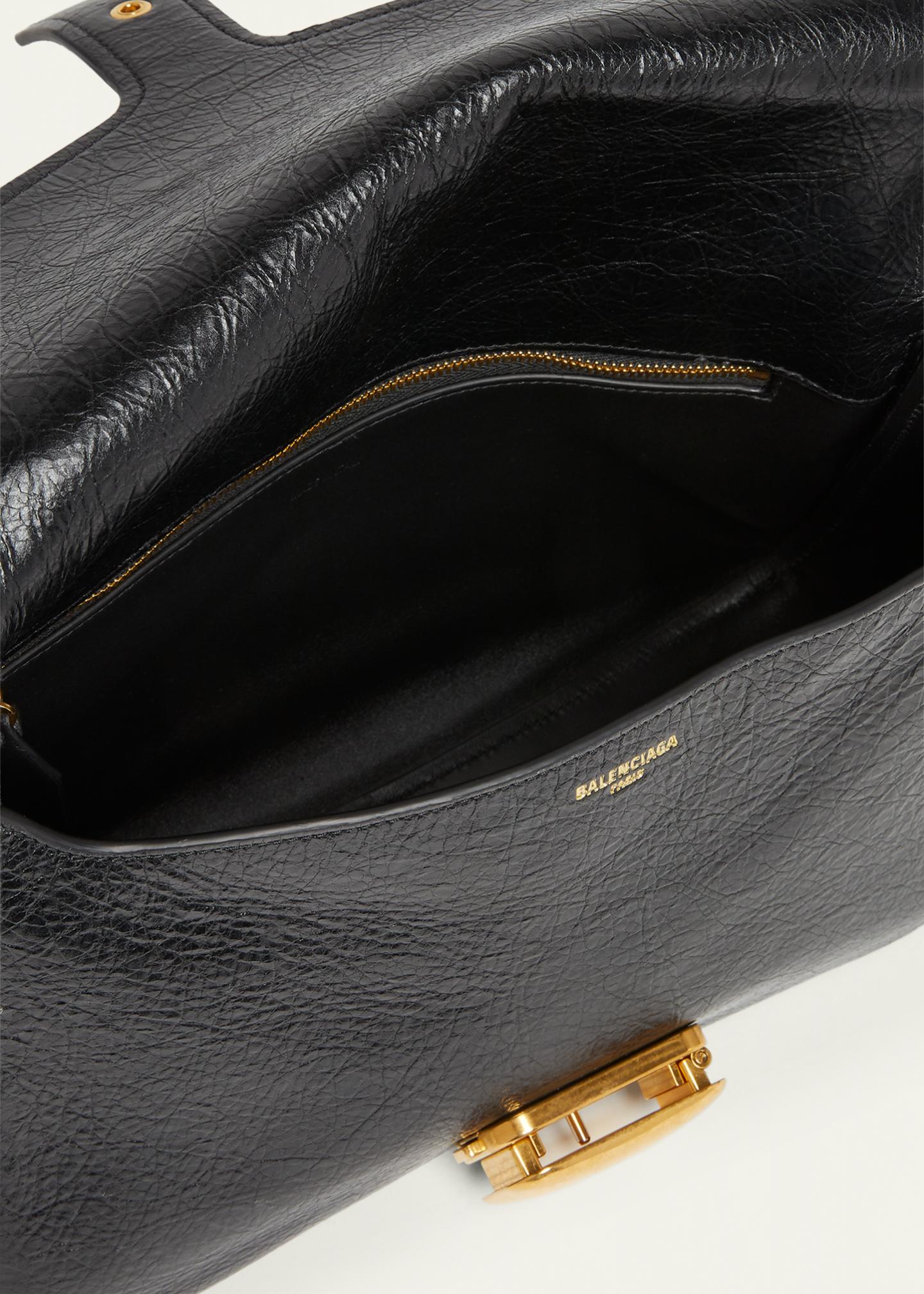 Balenciaga Clicca B-Buckle Leather Shoulder Bag - Bergdorf Goodman