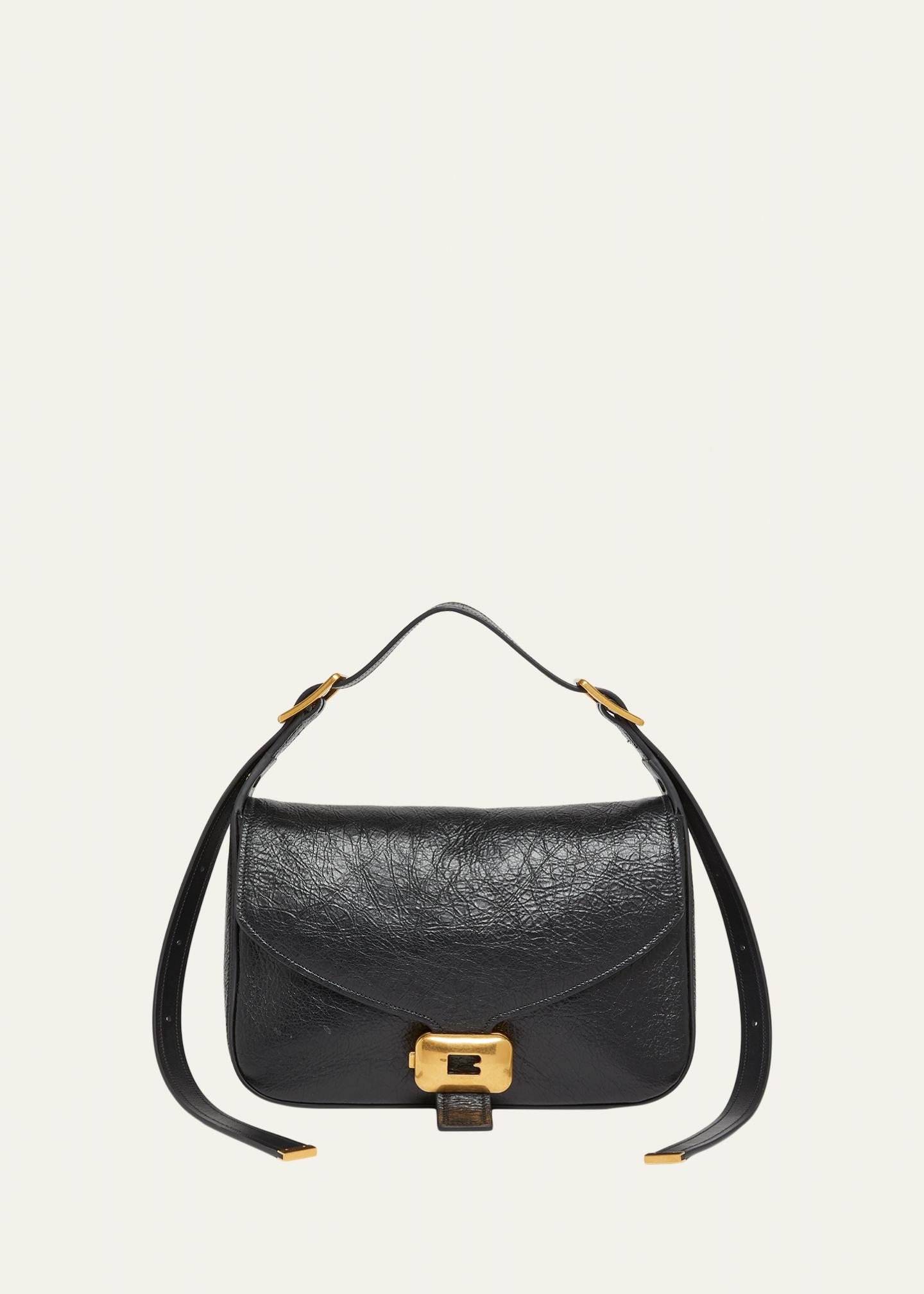 Balenciaga Clicca B-Buckle Leather Shoulder Bag - Bergdorf Goodman