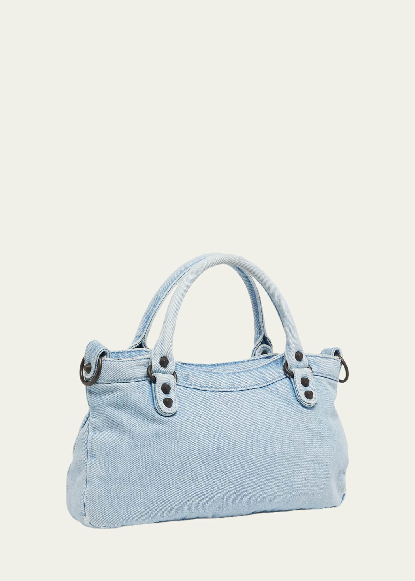 Balenciaga Le City Denim Top-Handle Bag - Bergdorf Goodman