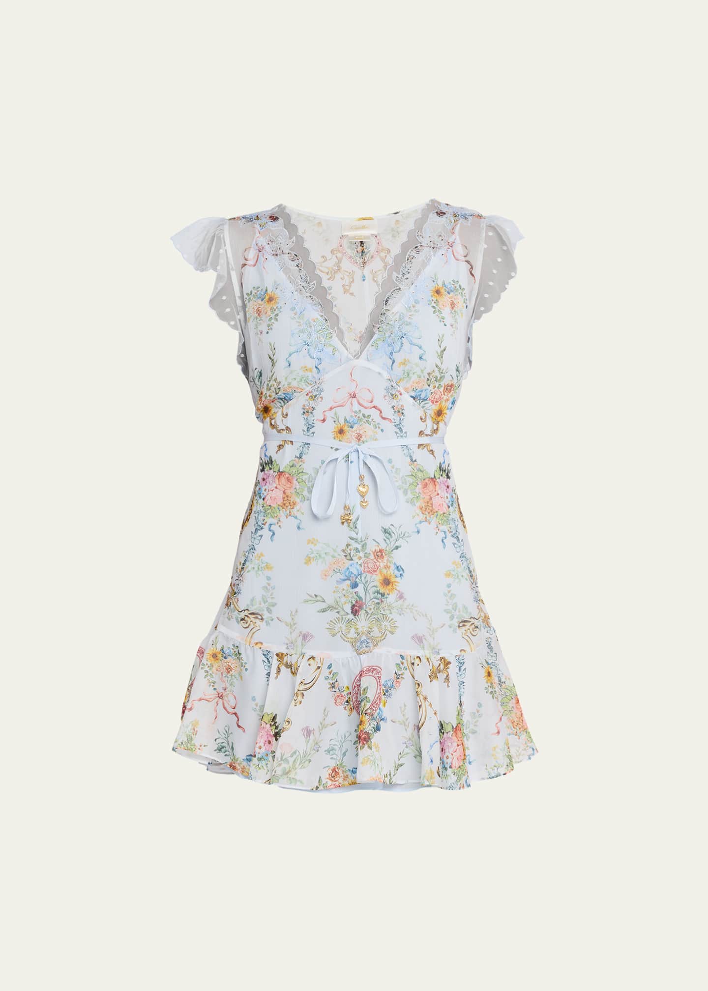 camilla v neck short dress Camilla
