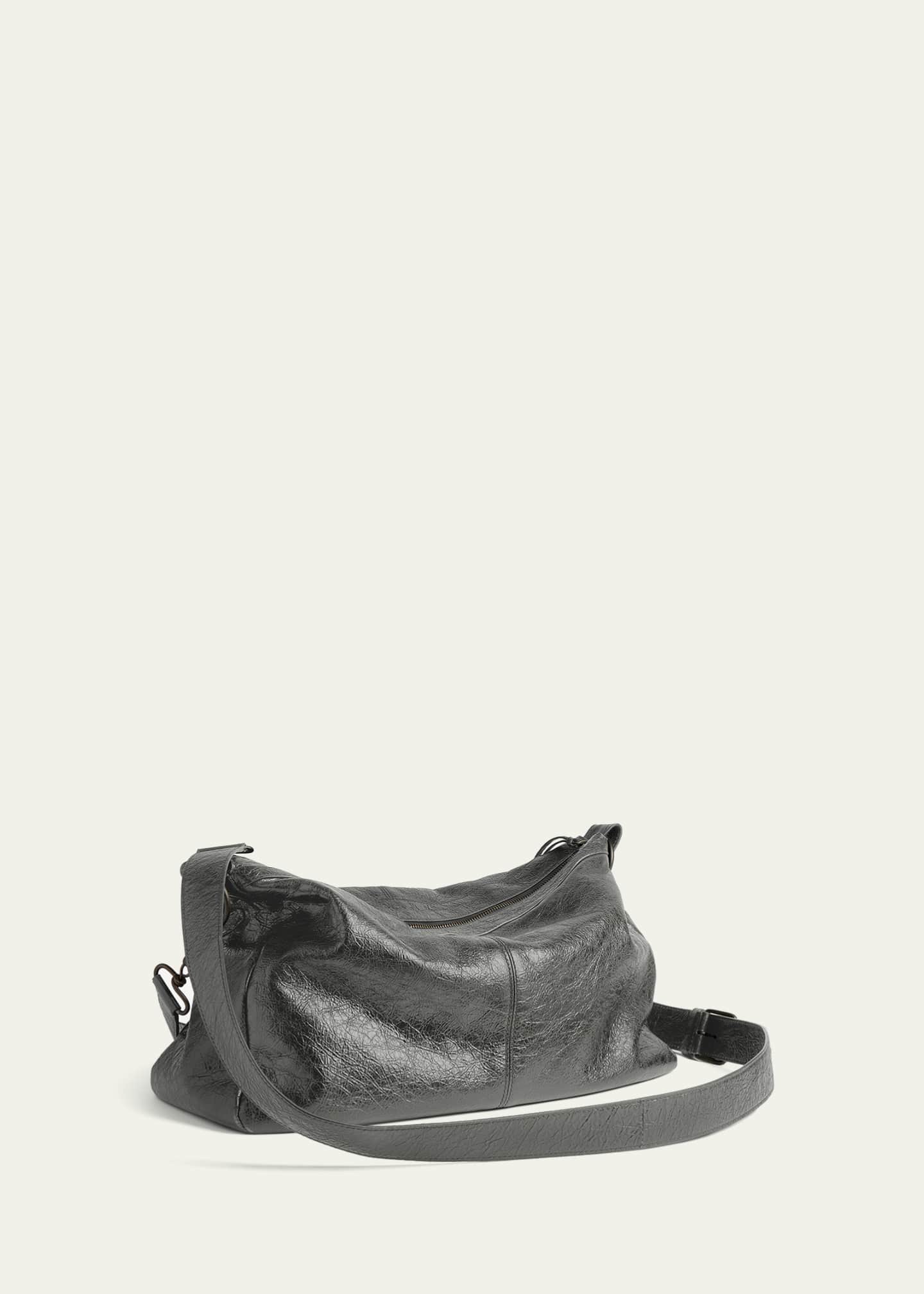Balenciaga Men's Le City Moto Medium Leather Crossbody/Shoulder