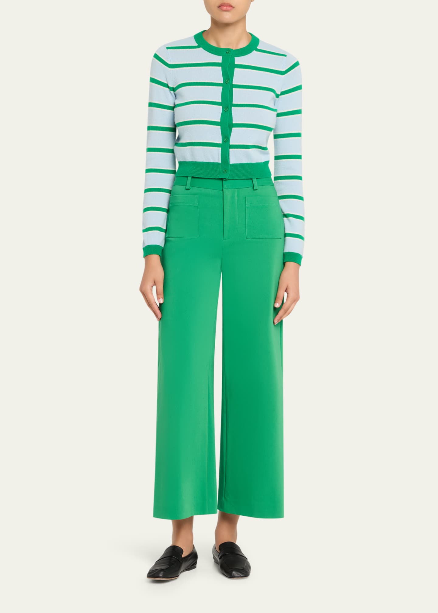 ALICE + OLIVIA Zoe Ankle Trousers - Bergdorf Goodman