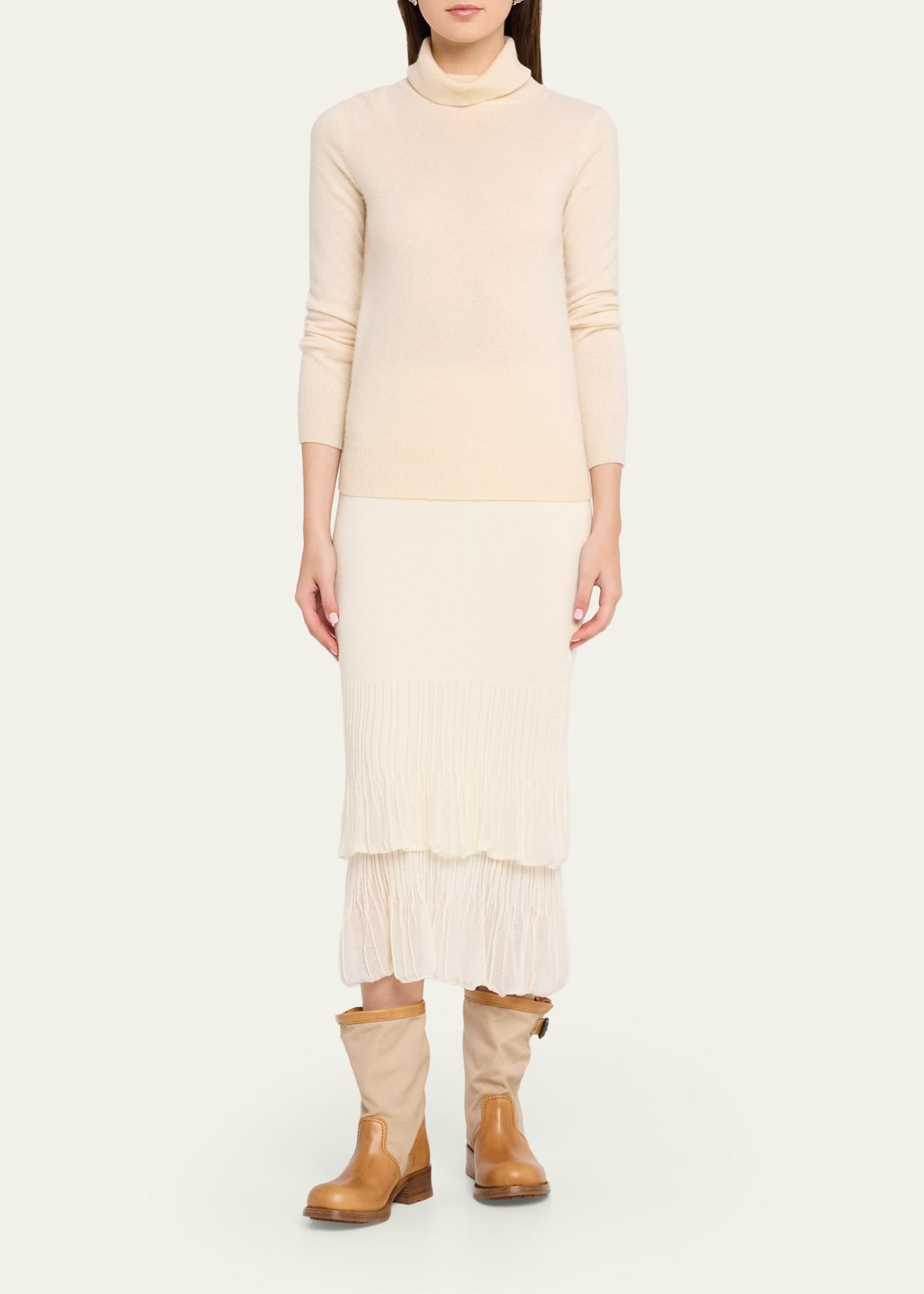 Prada Leather and Canvas Biker Mid-Calf Boots - Bergdorf Goodman