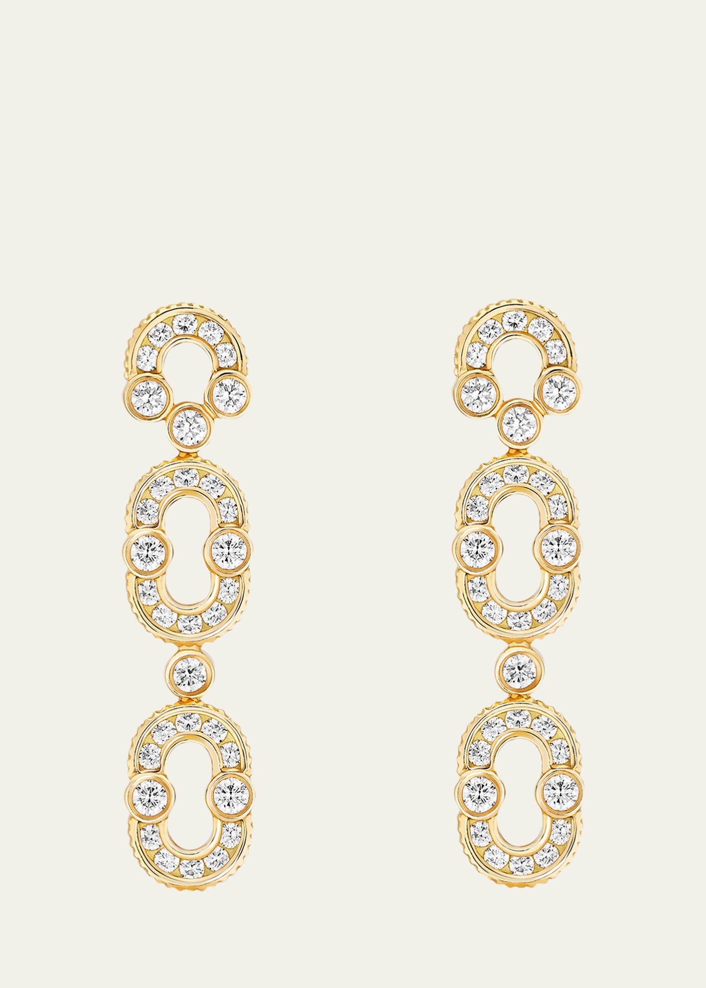 Viltier Magnetic Duo 18K Yellow Gold & 2.37 TCW Diamond Drop Earrings ...