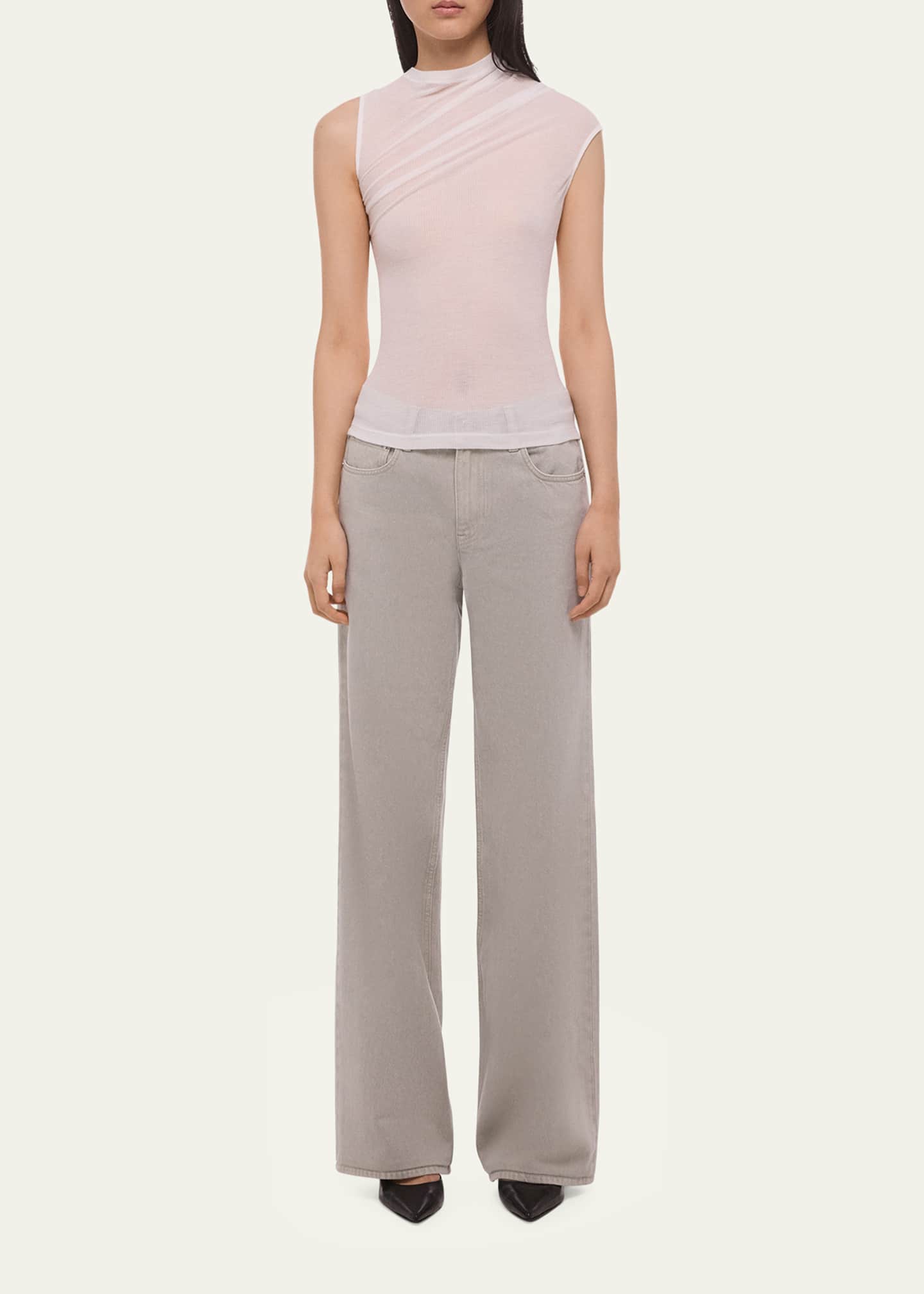 Helmut Lang Sheer Twist Tank Top - Bergdorf Goodman