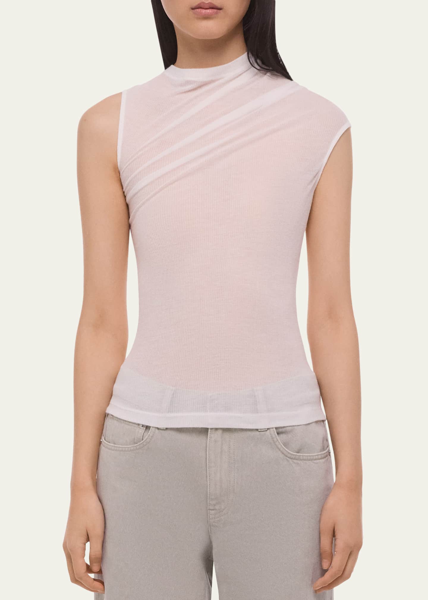 Helmut Lang Sheer Twist Tank Top - Bergdorf Goodman