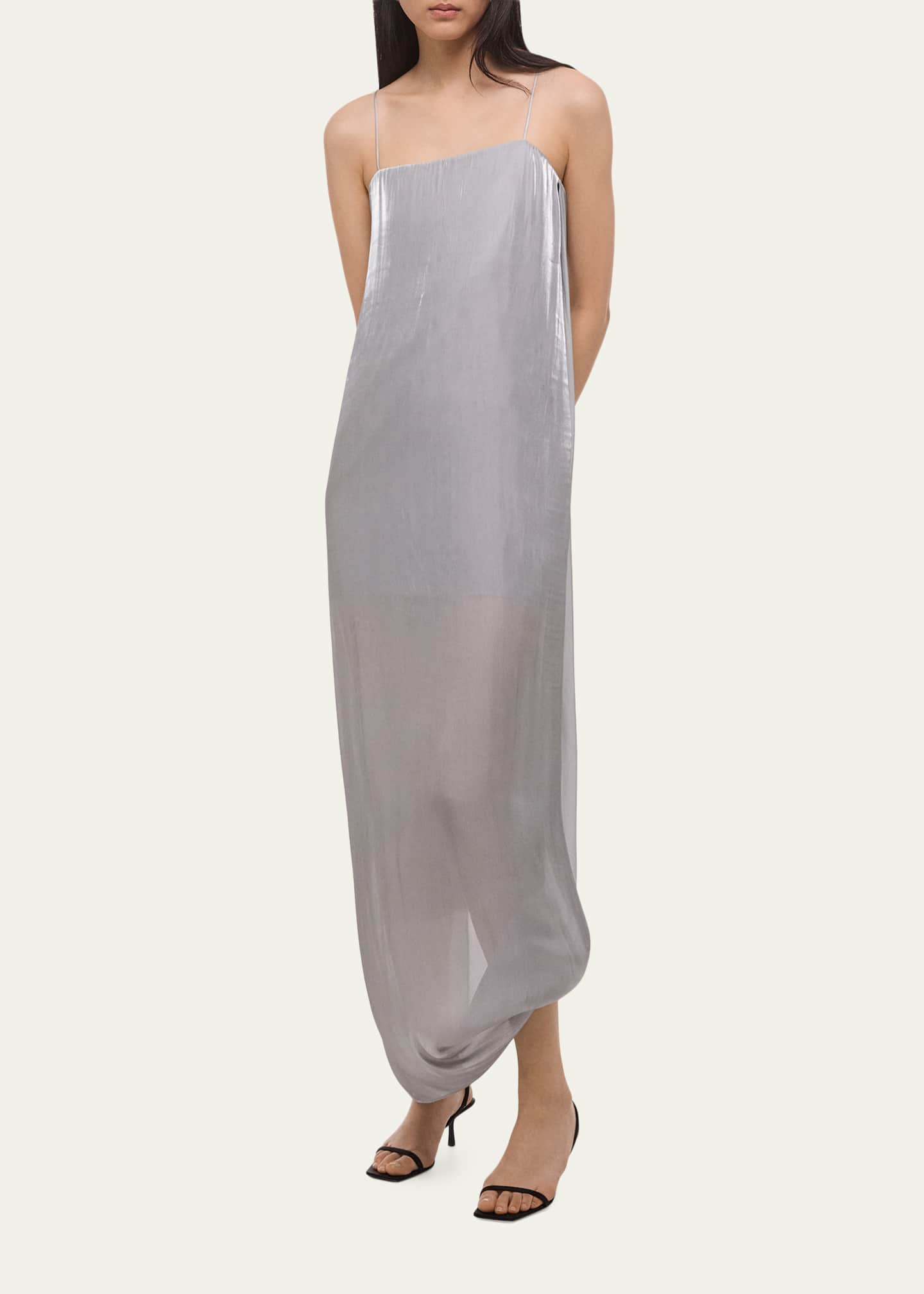Helmut Lang Fluid Satin Slip Dress - Bergdorf Goodman