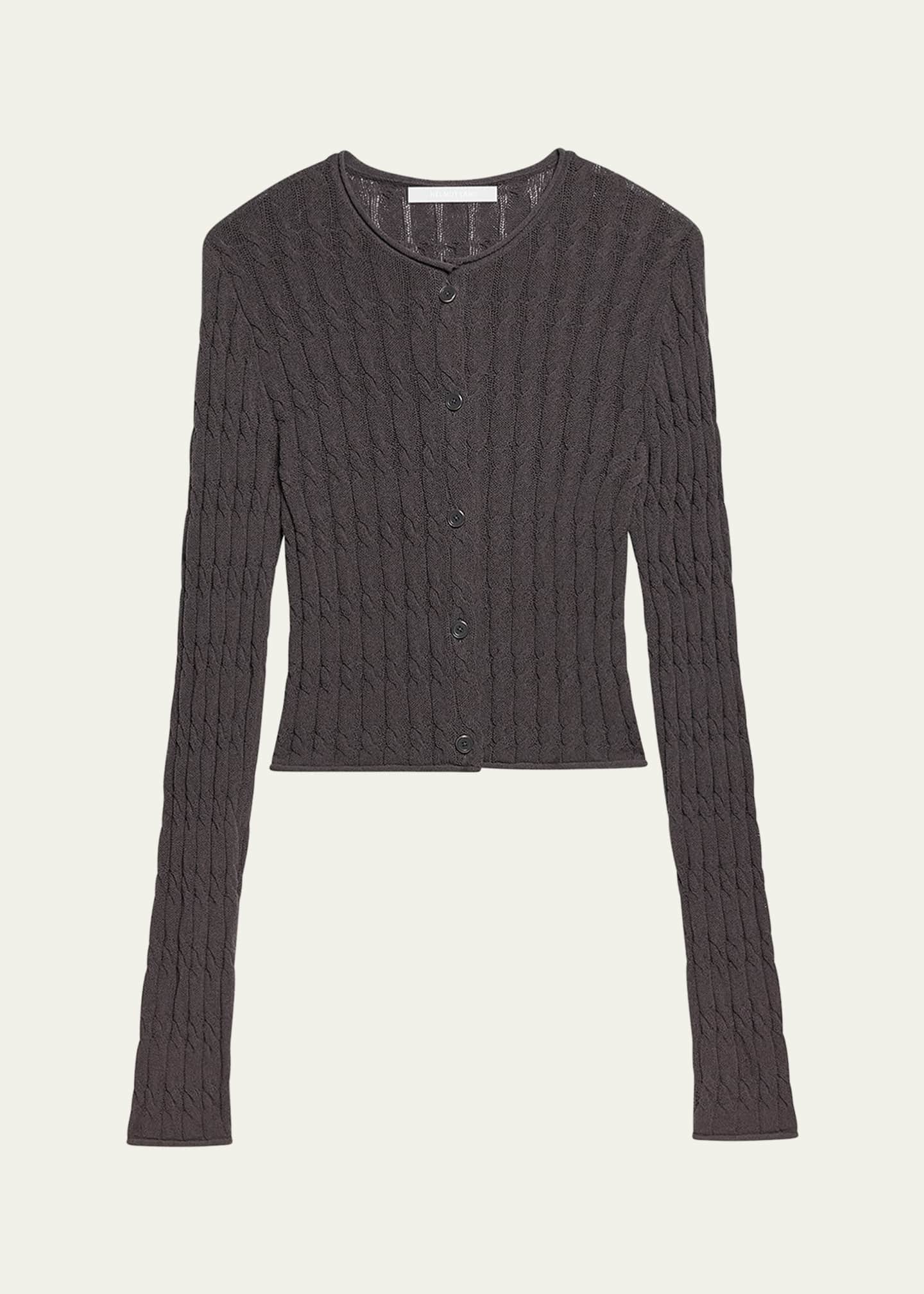 Helmut Lang Cable-Knit Cardigan - Bergdorf Goodman