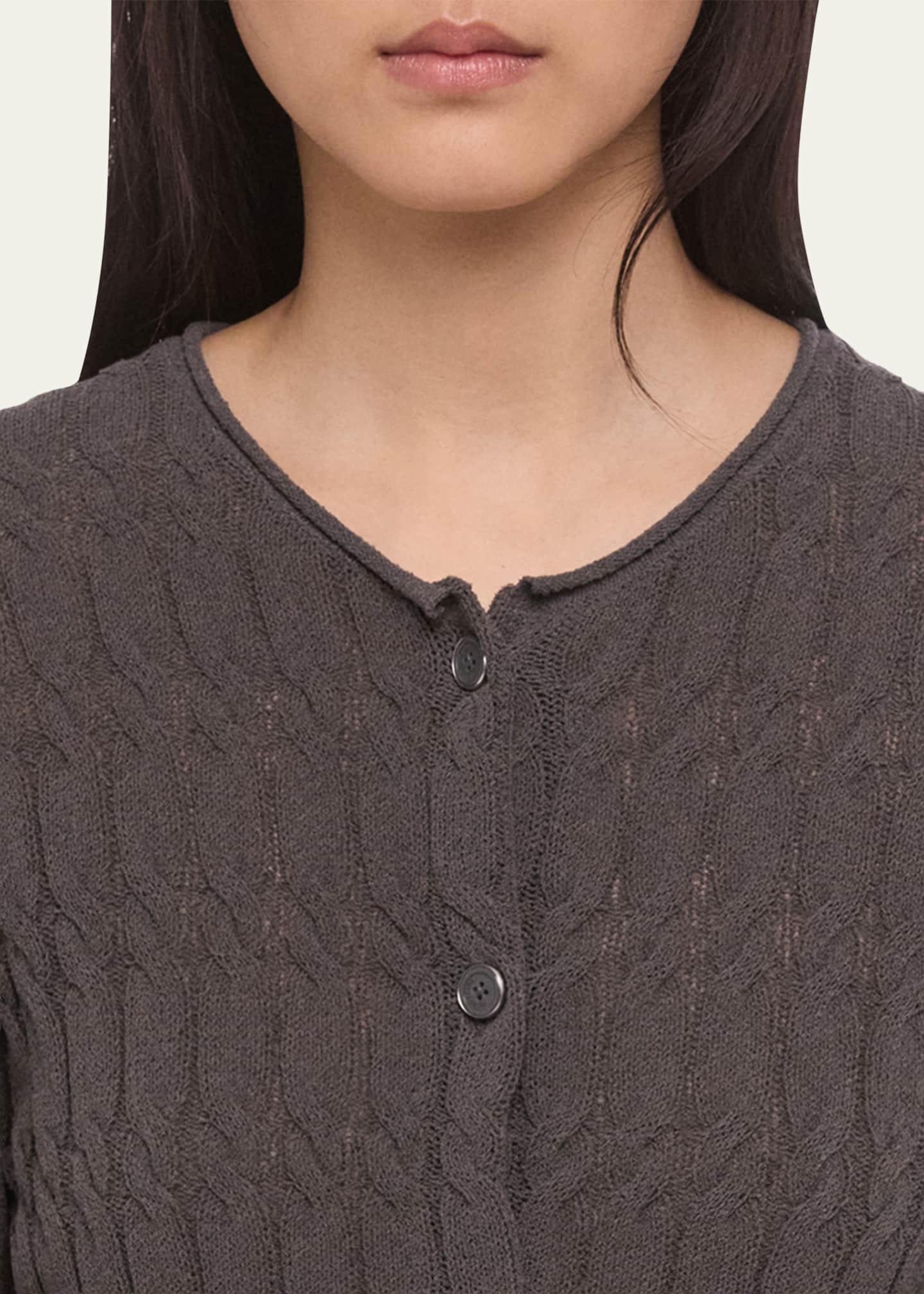 Helmut Langドレープカーディガン Helmut Lang Cable-Knit Cardigan - Bergdorf Goodman