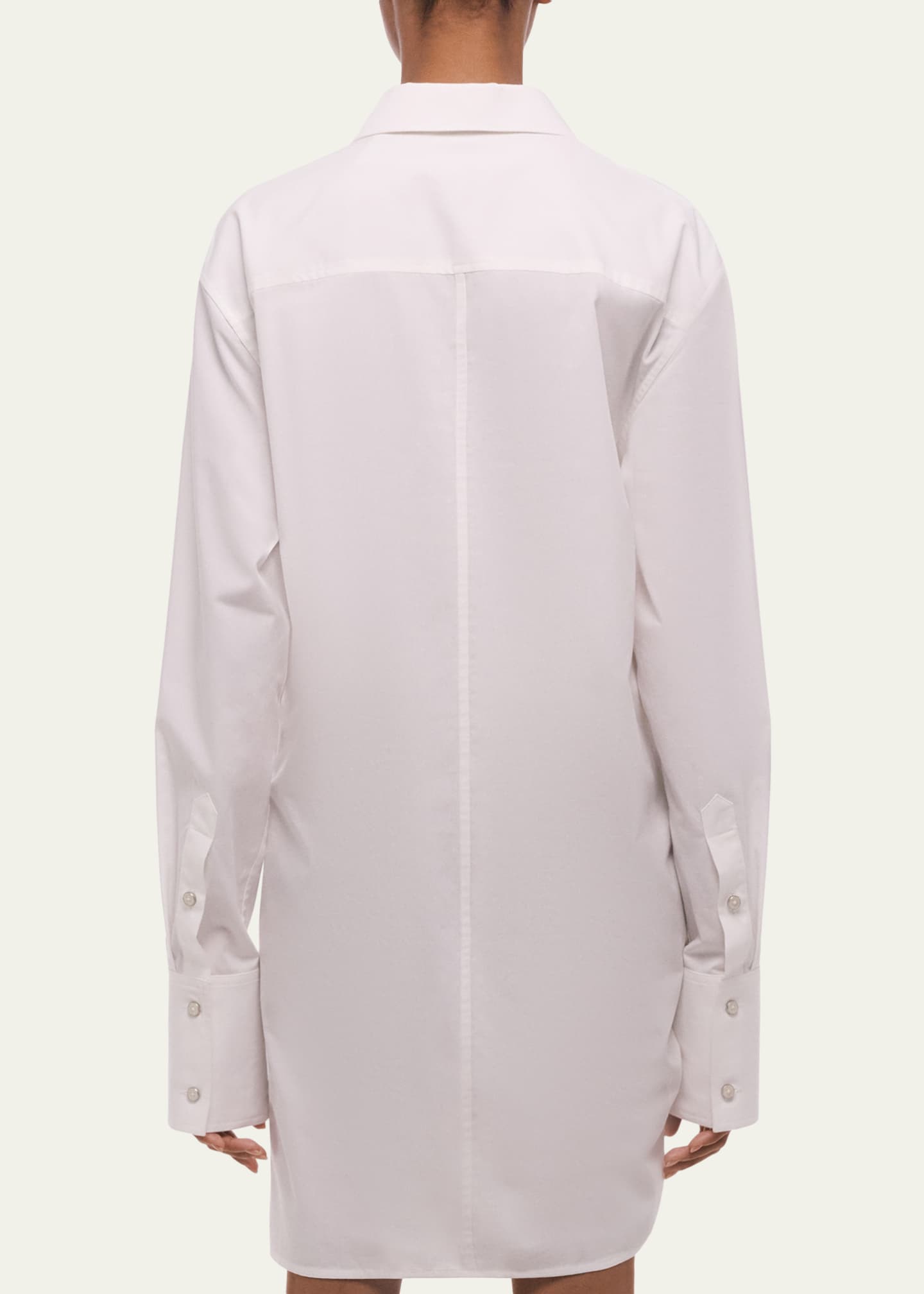 helmut lang white shirt dress Helmut Lang Women's Knot Shirt - White