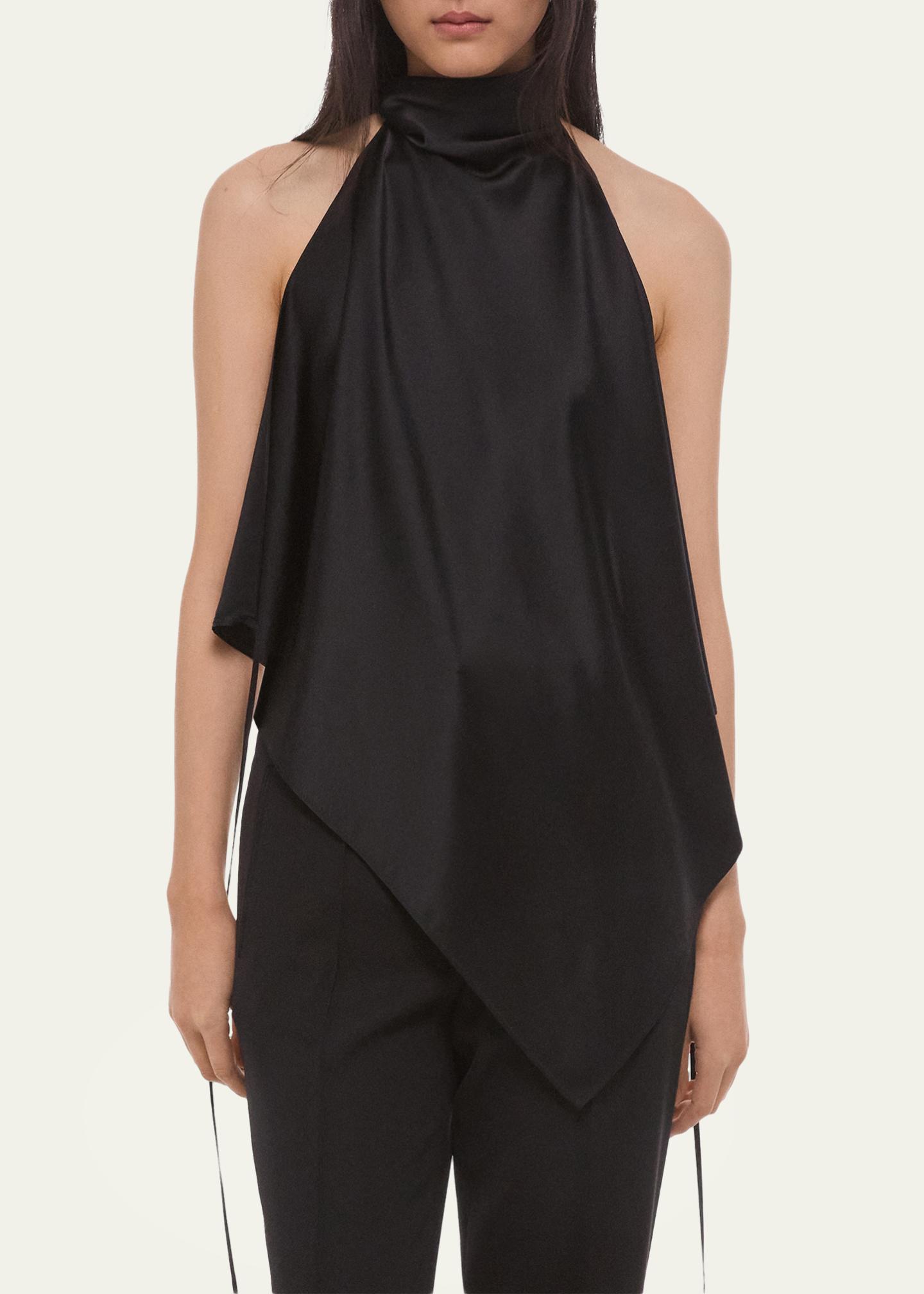 Helmut Lang Silk Tie Scarf Top - Bergdorf Goodman