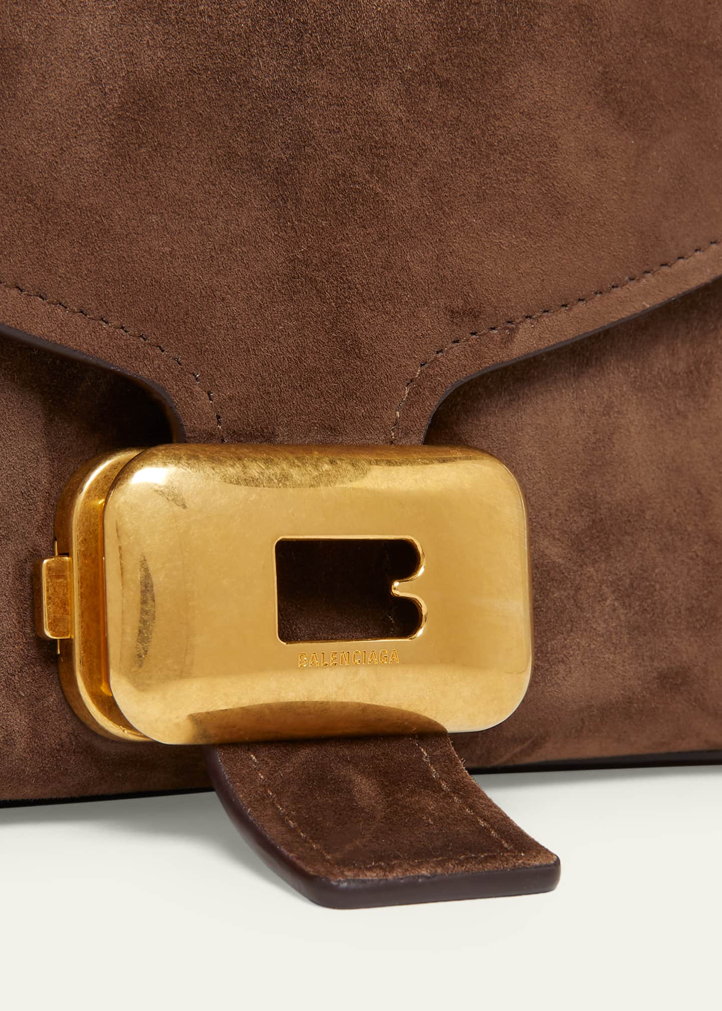 BALENCIAGA - 専用 Balenciaga Clicca Medium Suede Shoulder Bag - Bergdorf Goodman