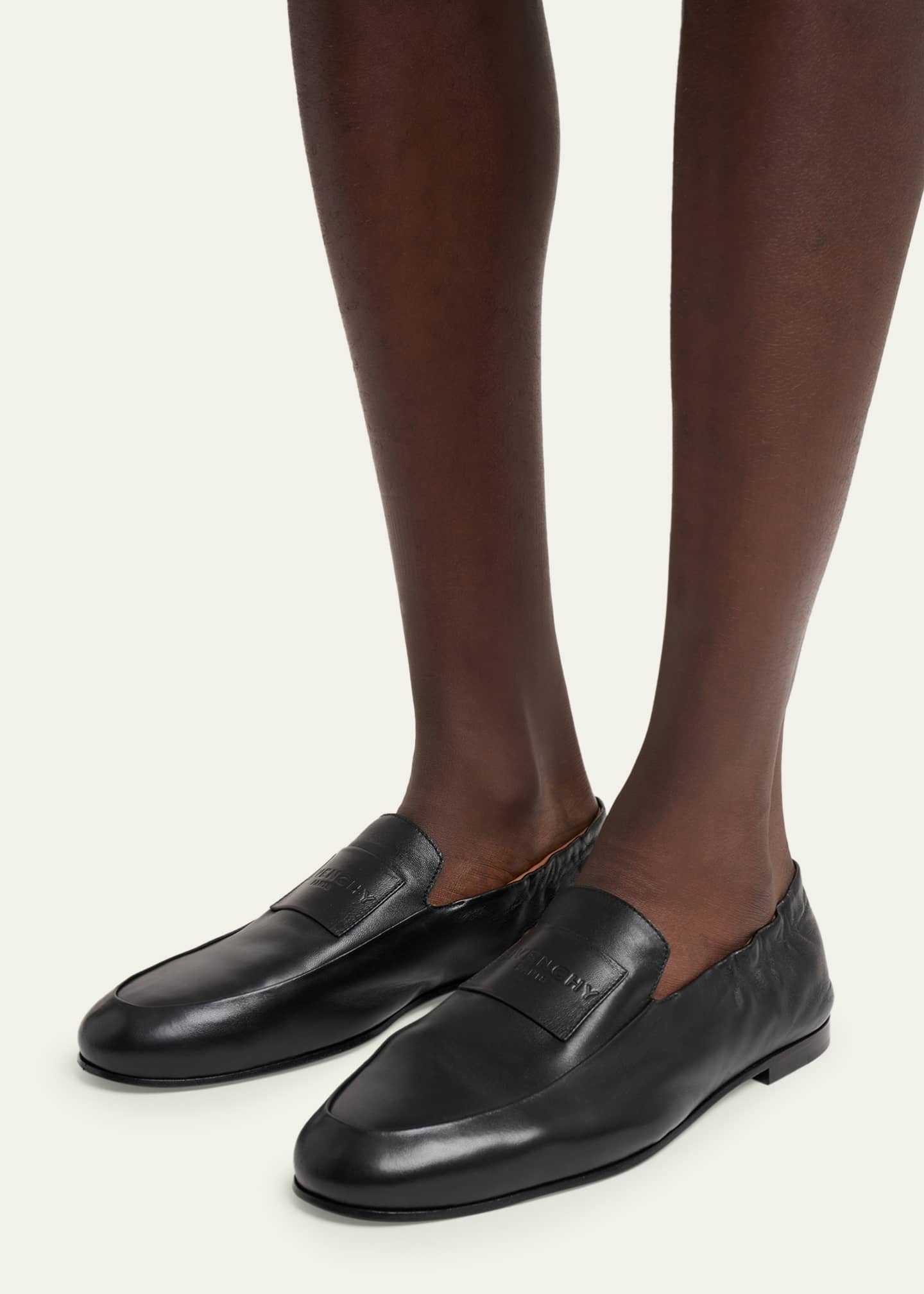 Givenchy Men's Leather Elasticized Loafers - Bergdorf Goodman