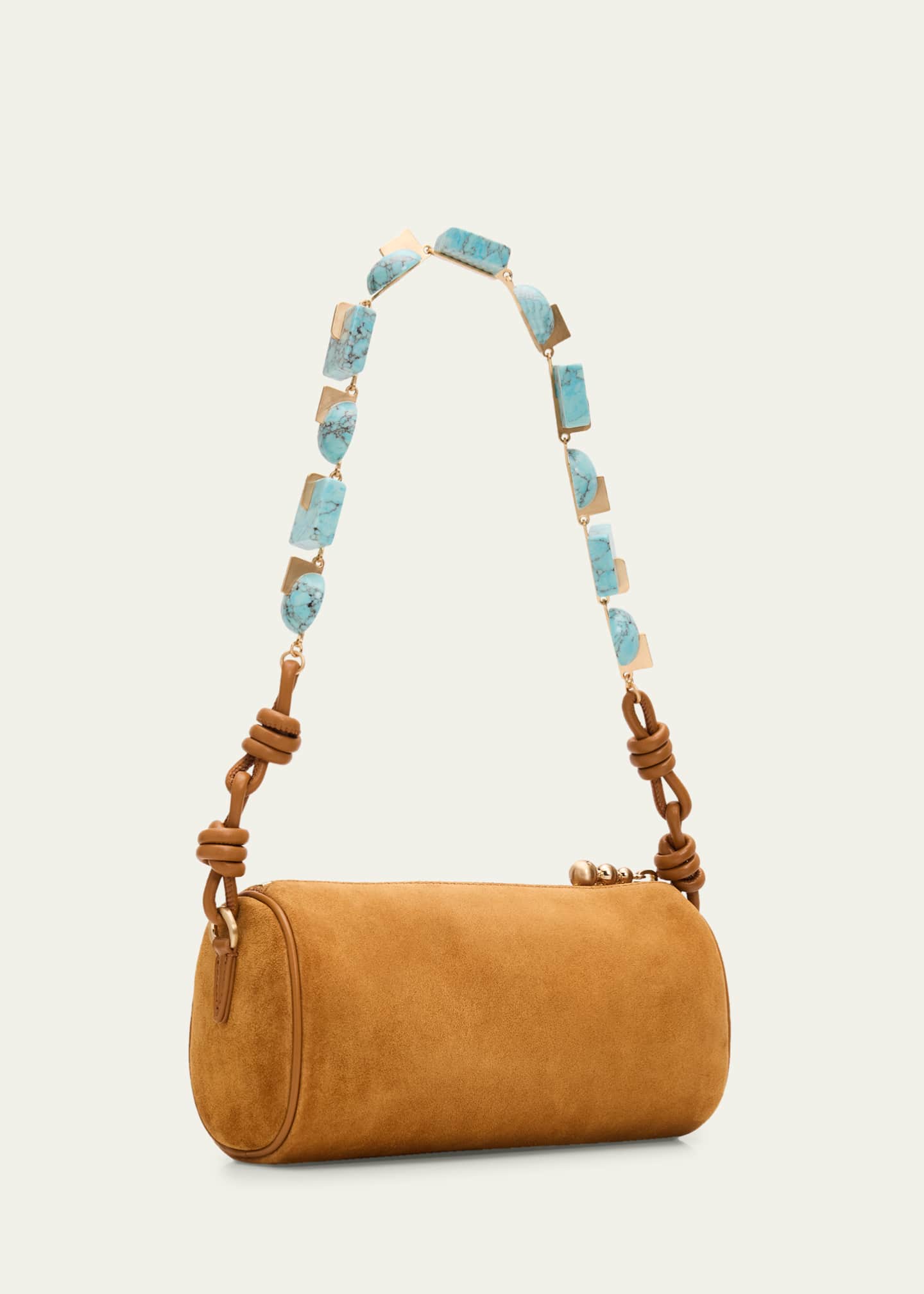 Cult Gaia Zozina Faux Turquoise & Suede Shoulder Bag - Bergdorf