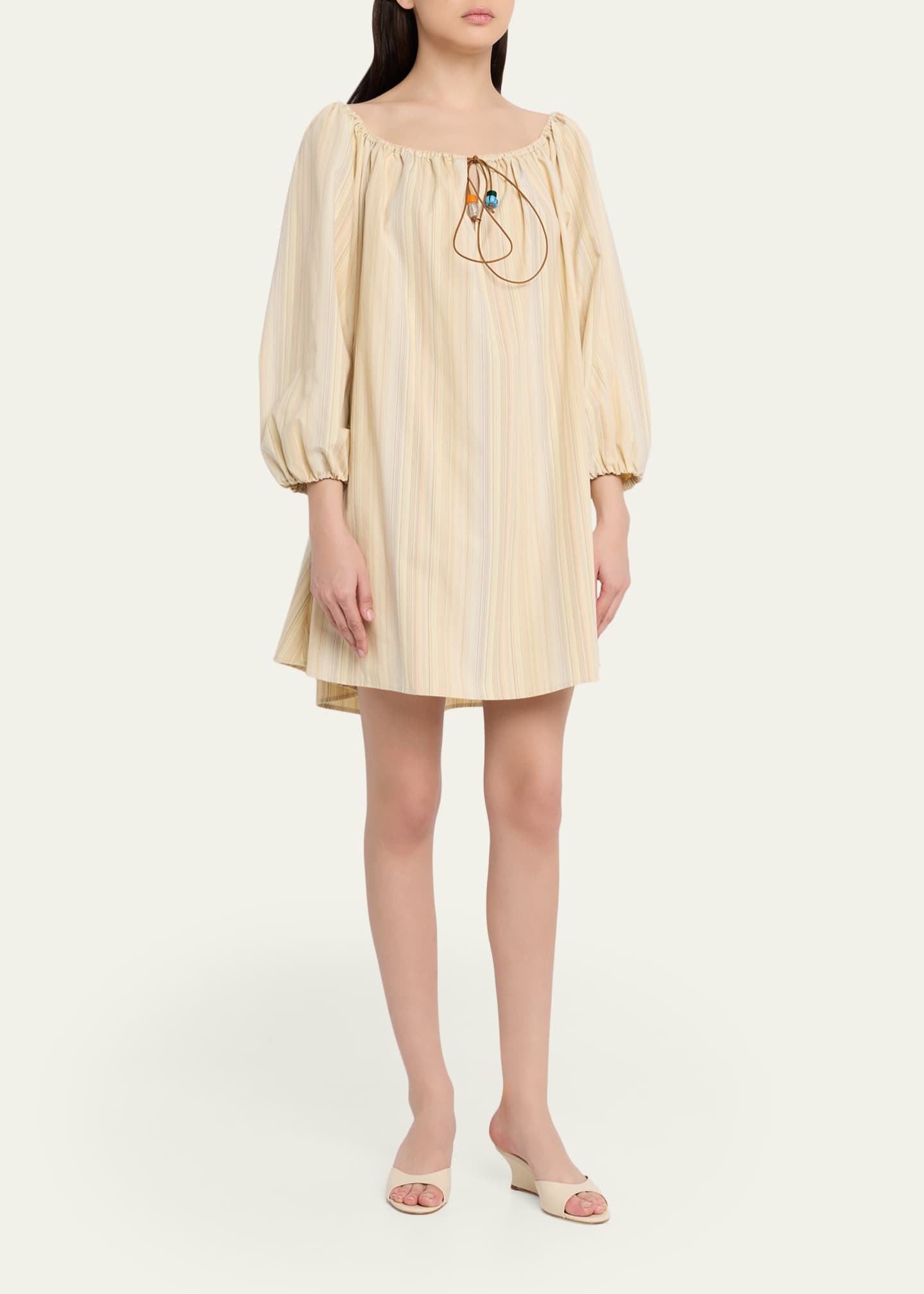 off the shoulder white mini dress Classics Lover Off-The-Shoulder Satin A-Line Mini Dress in Yellow | Size: S | Knit Fabric/Satin Fabric main image 1