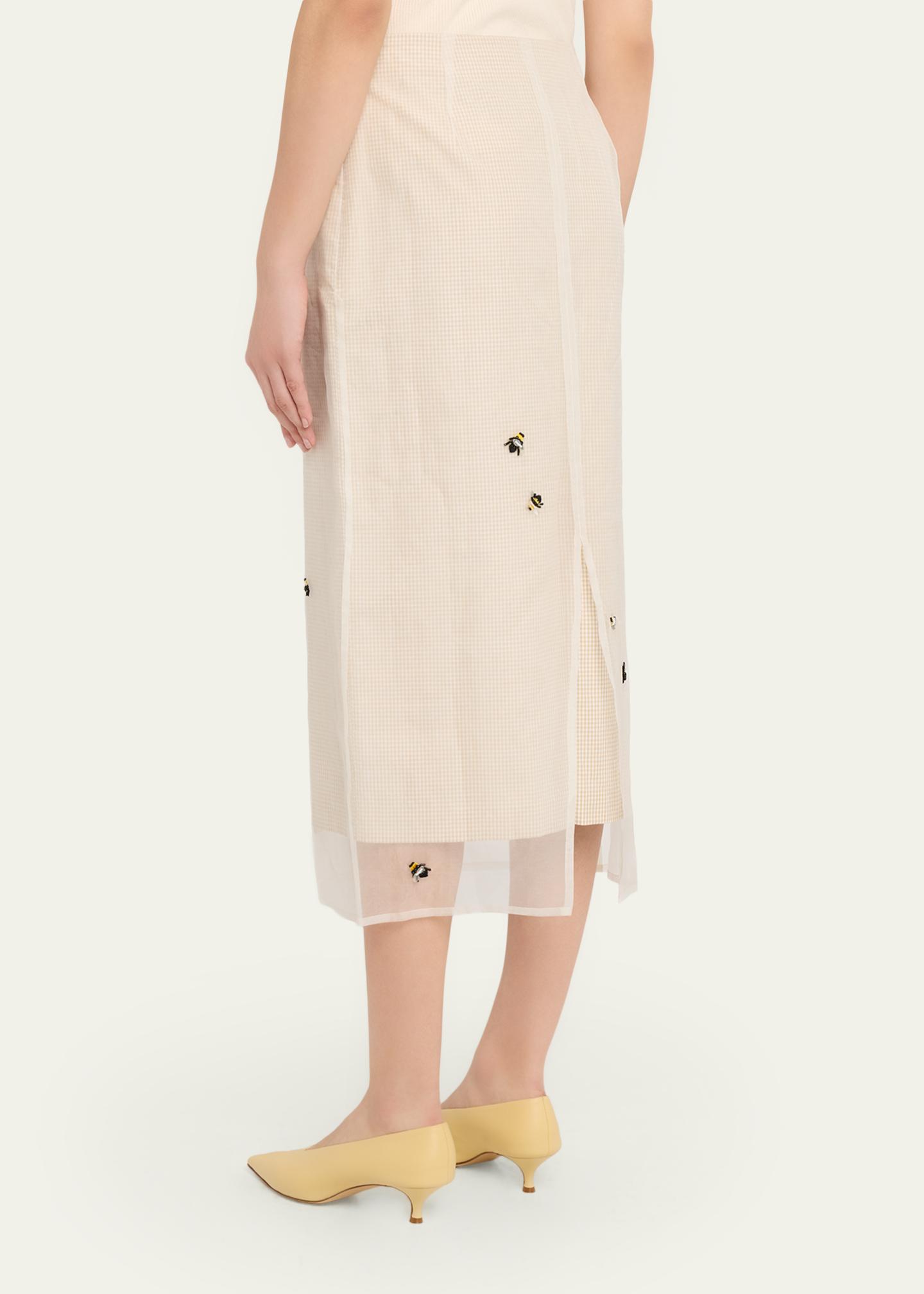 BERNADETTE Roxane Lady Bug Layered Midi Skirt - Bergdorf Goodman