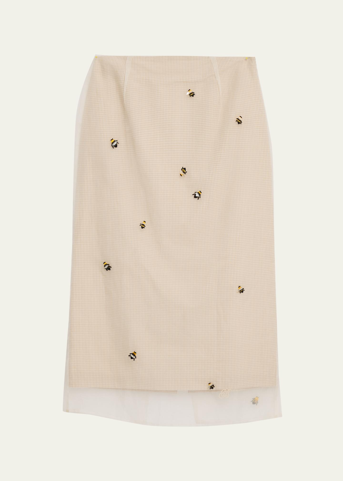 BERNADETTE Roxane Lady Bug Layered Midi Skirt - Bergdorf Goodman