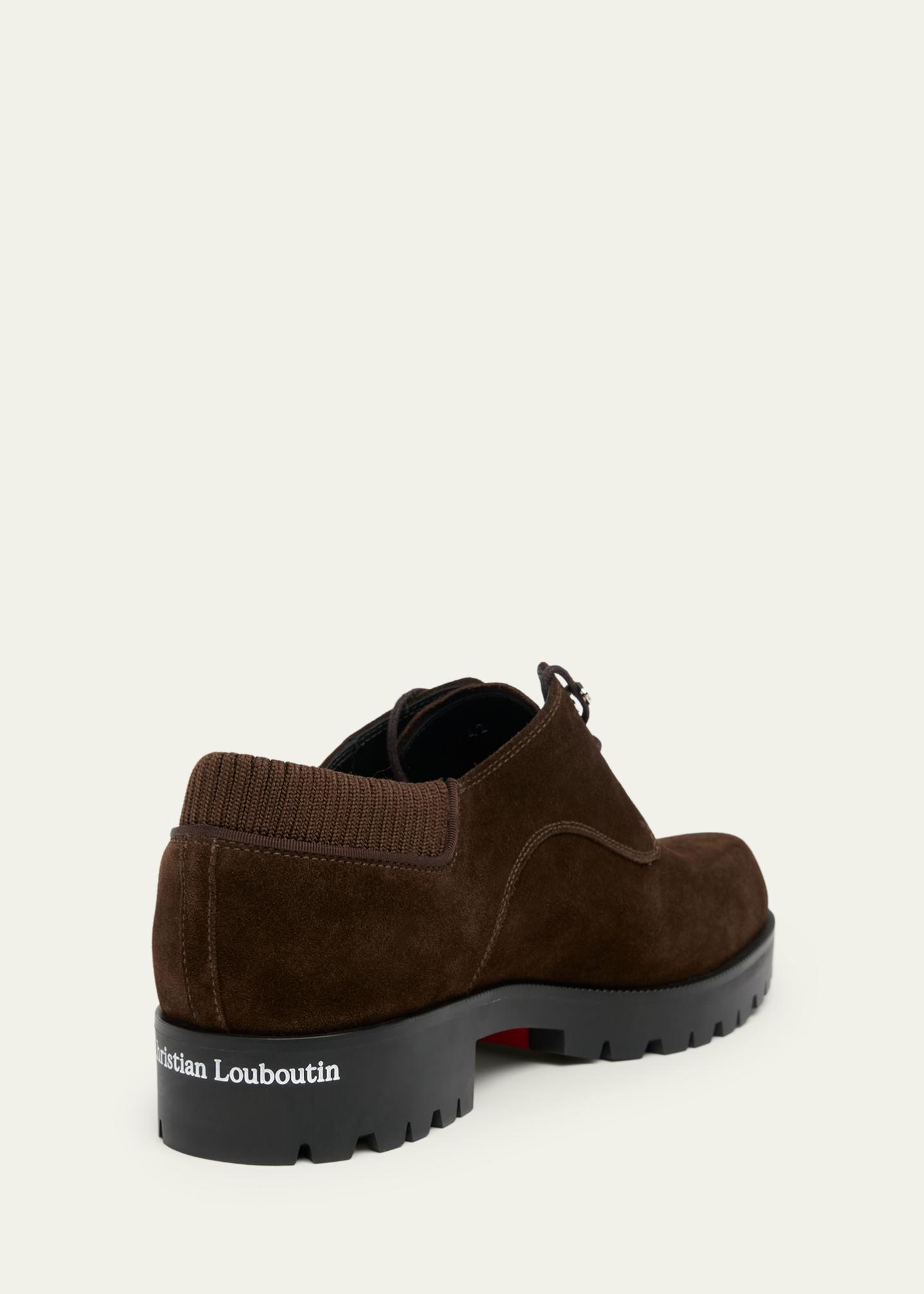 Christian Louboutin Mens Cosme Davisol leather Derby Shoes 10