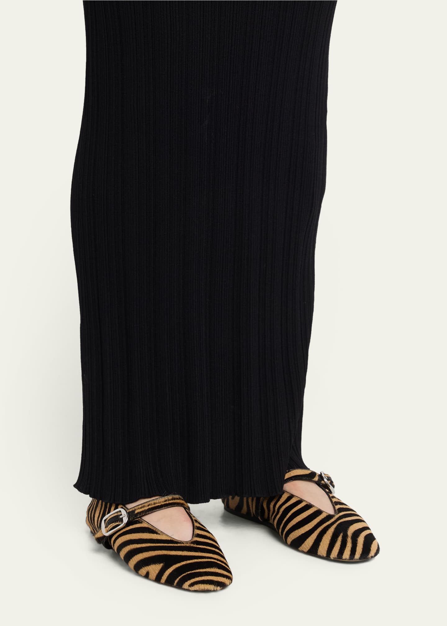 Le Monde Beryl Stella Zebra Calf Hair Ballerina Flats - Bergdorf