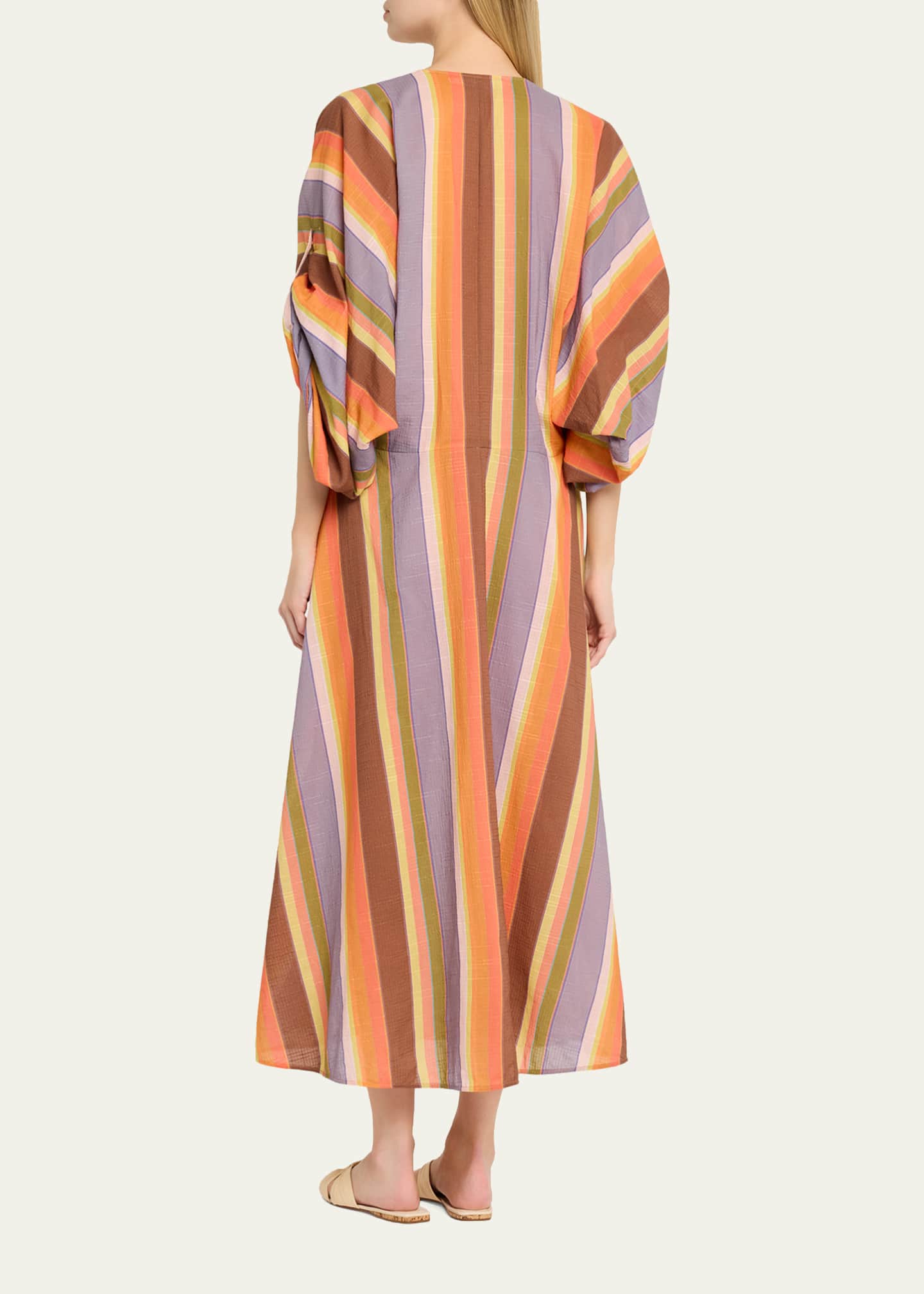 tunic midi dresses ZIMMERMANN Mahon Tunic Midi Dress | Olive Paisley
