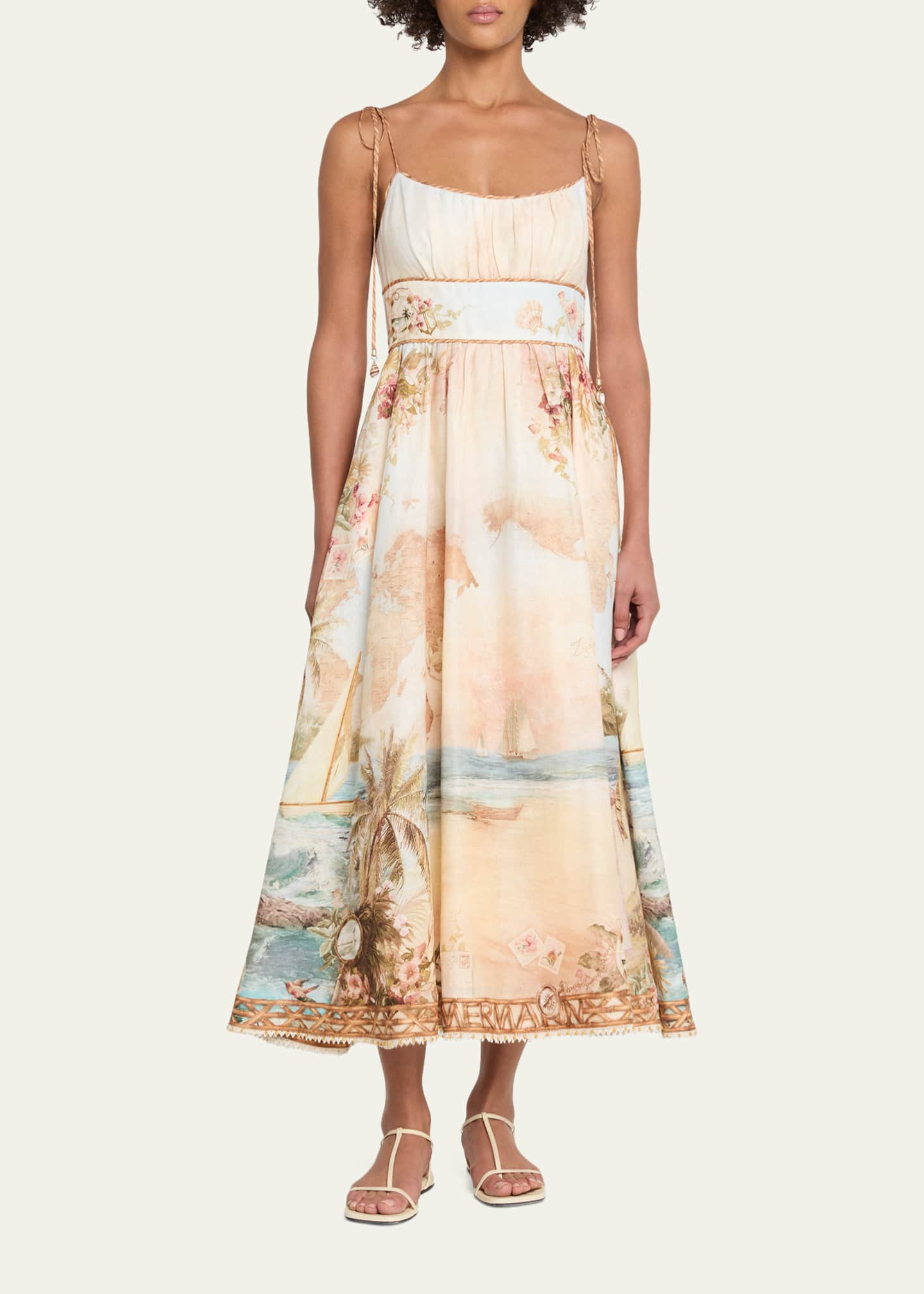 Zimmermann Mahon Picnic Midi Dress - Bergdorf Goodman