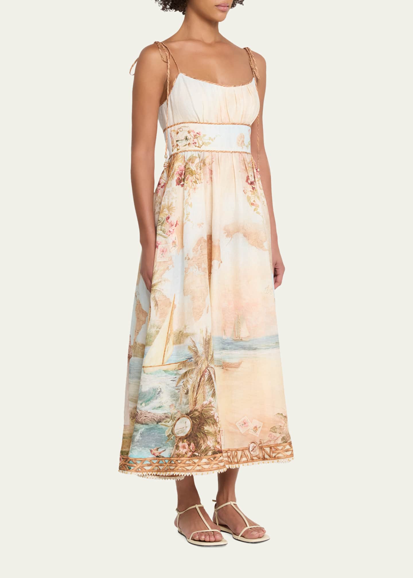 Zimmermann Mahon Picnic Midi Dress - Bergdorf Goodman