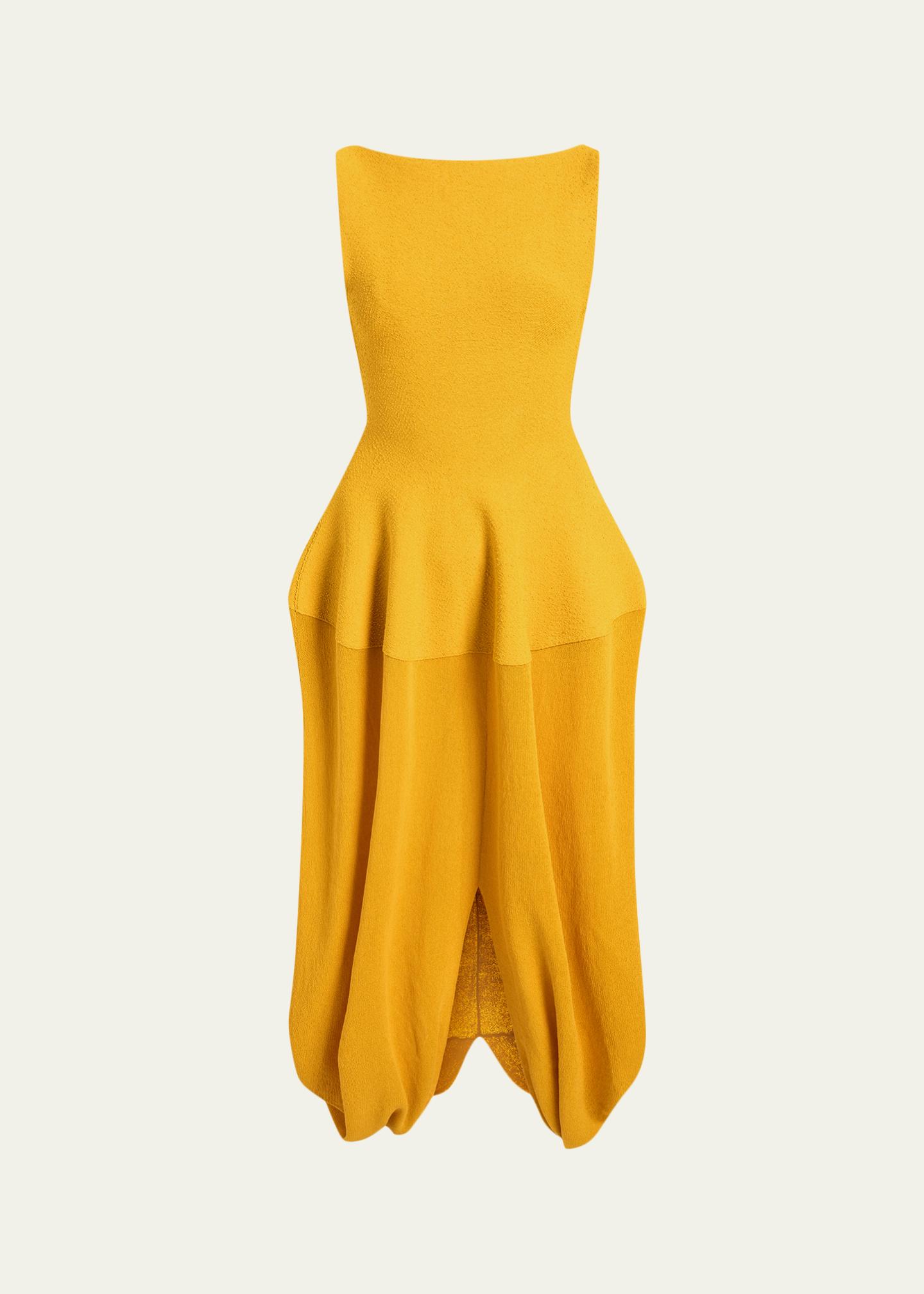 Sukki Dress in Draped Viscose Black