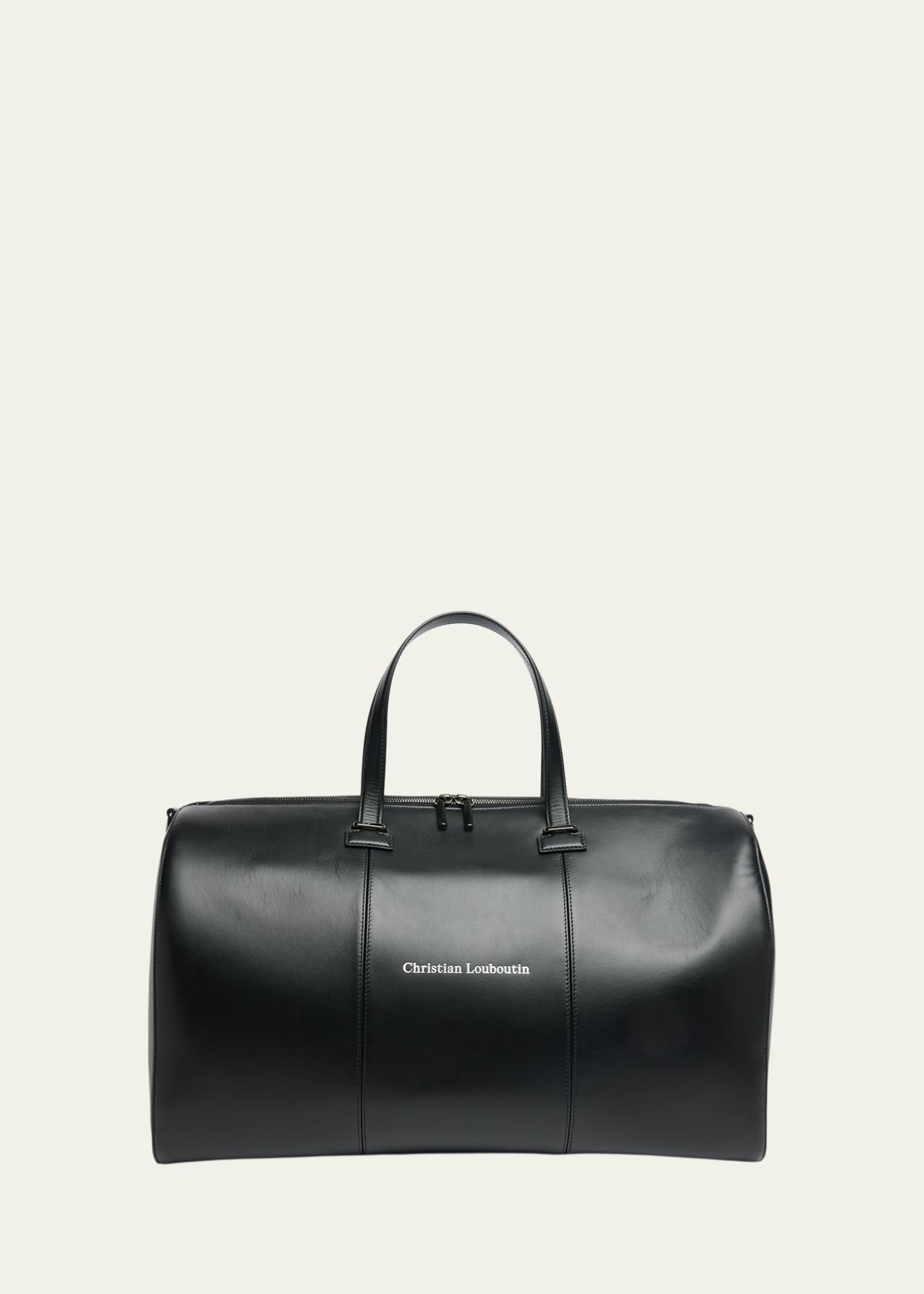 Christian Louboutin Men's Tactical Leather Dufflel Bag - Bergdorf