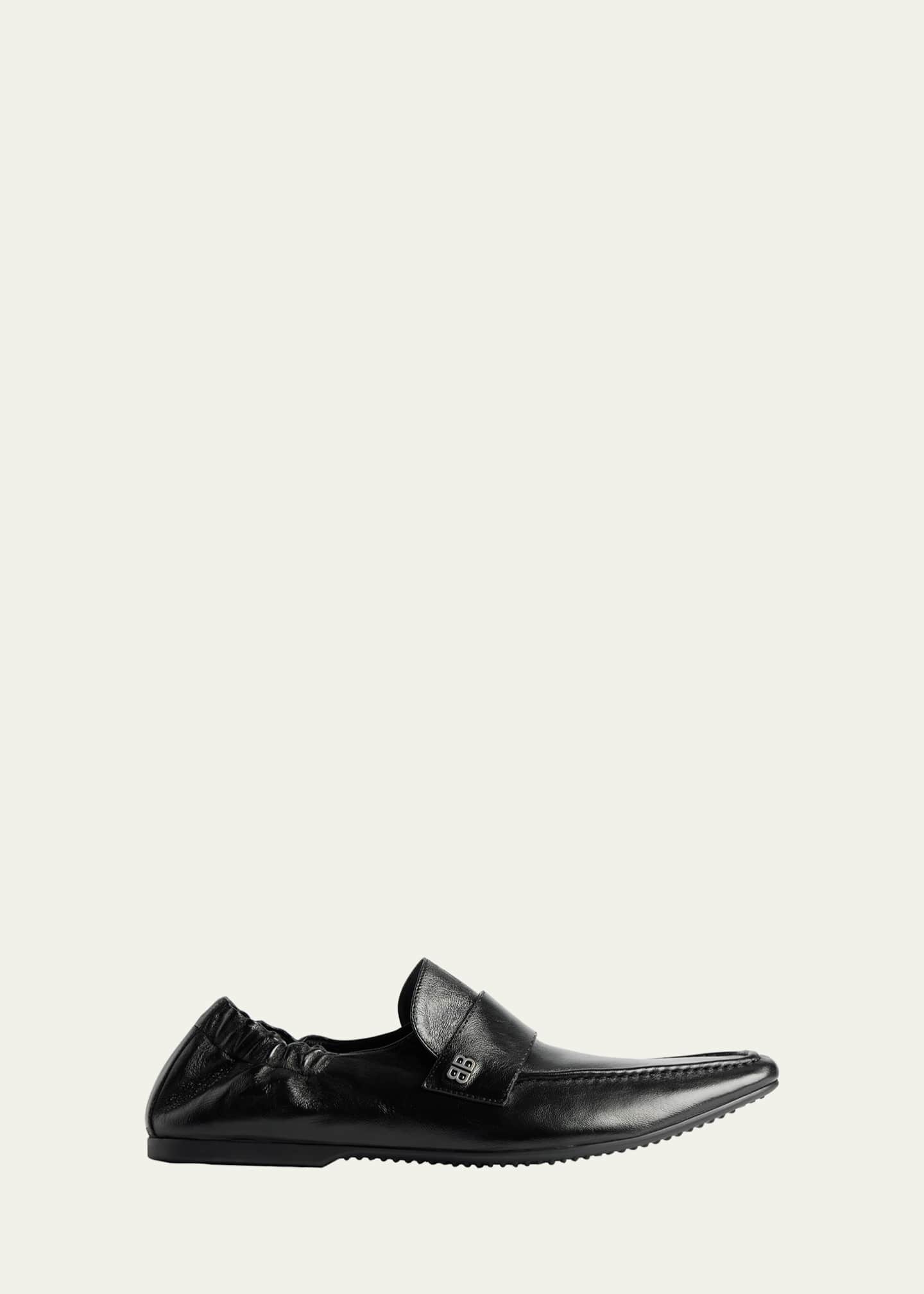 Balenciaga Men's Palermo BB Goatskin Loafers - Bergdorf Goodman