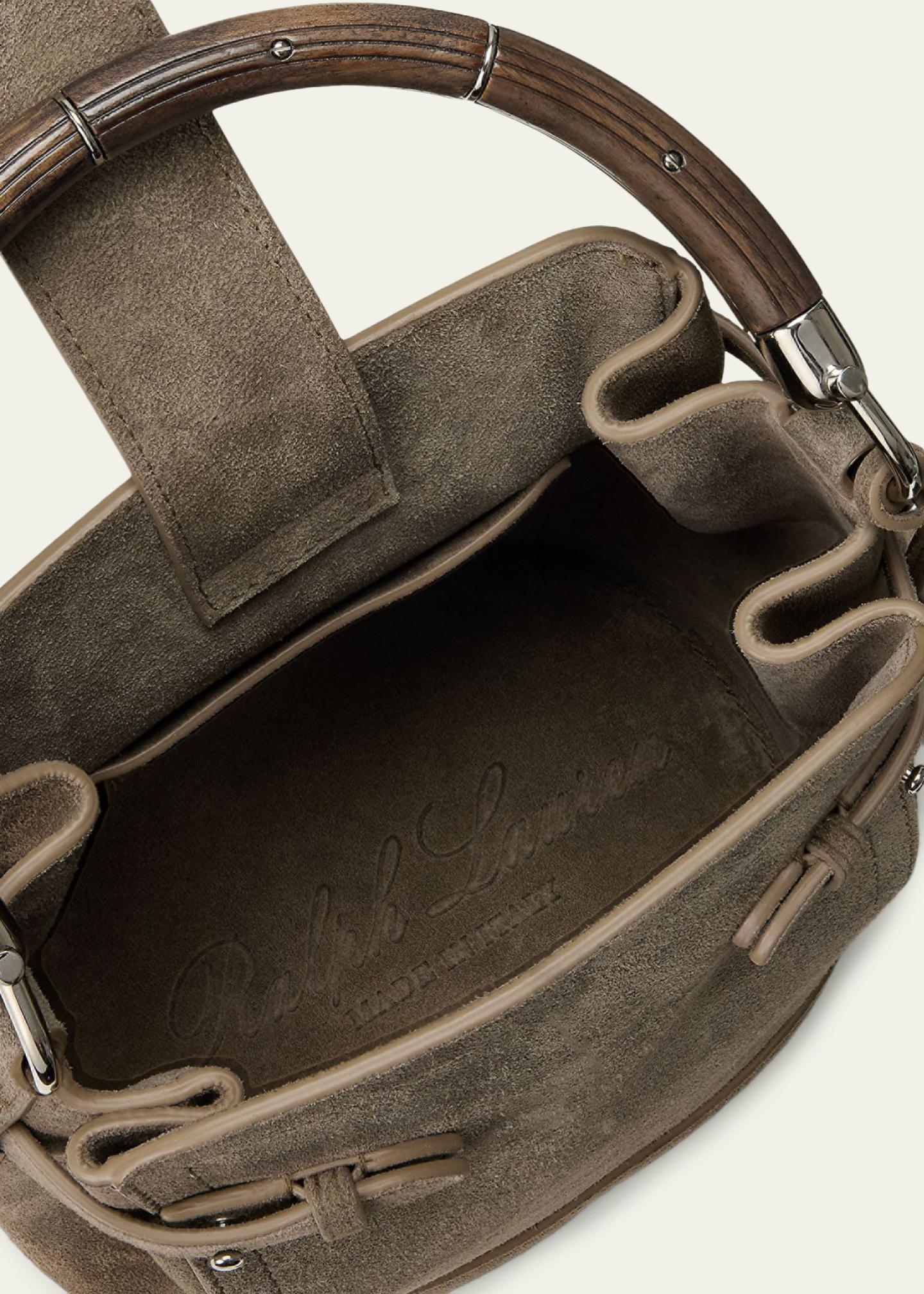 Ralph Lauren Collection The Ralph Calf-Suede Small Bucket Bag